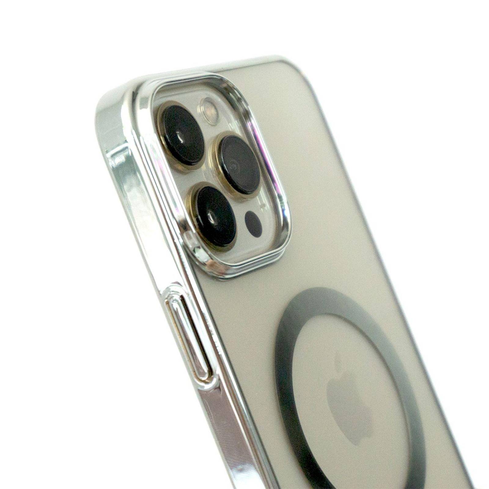 Funda Magnética Para iPhone 11 Pro / 11 Pro Max / 12 Mini / 12 Pro / 12 Pro Max / 13 Pro / 13 Pro Ma Plateado 13 Pro Max