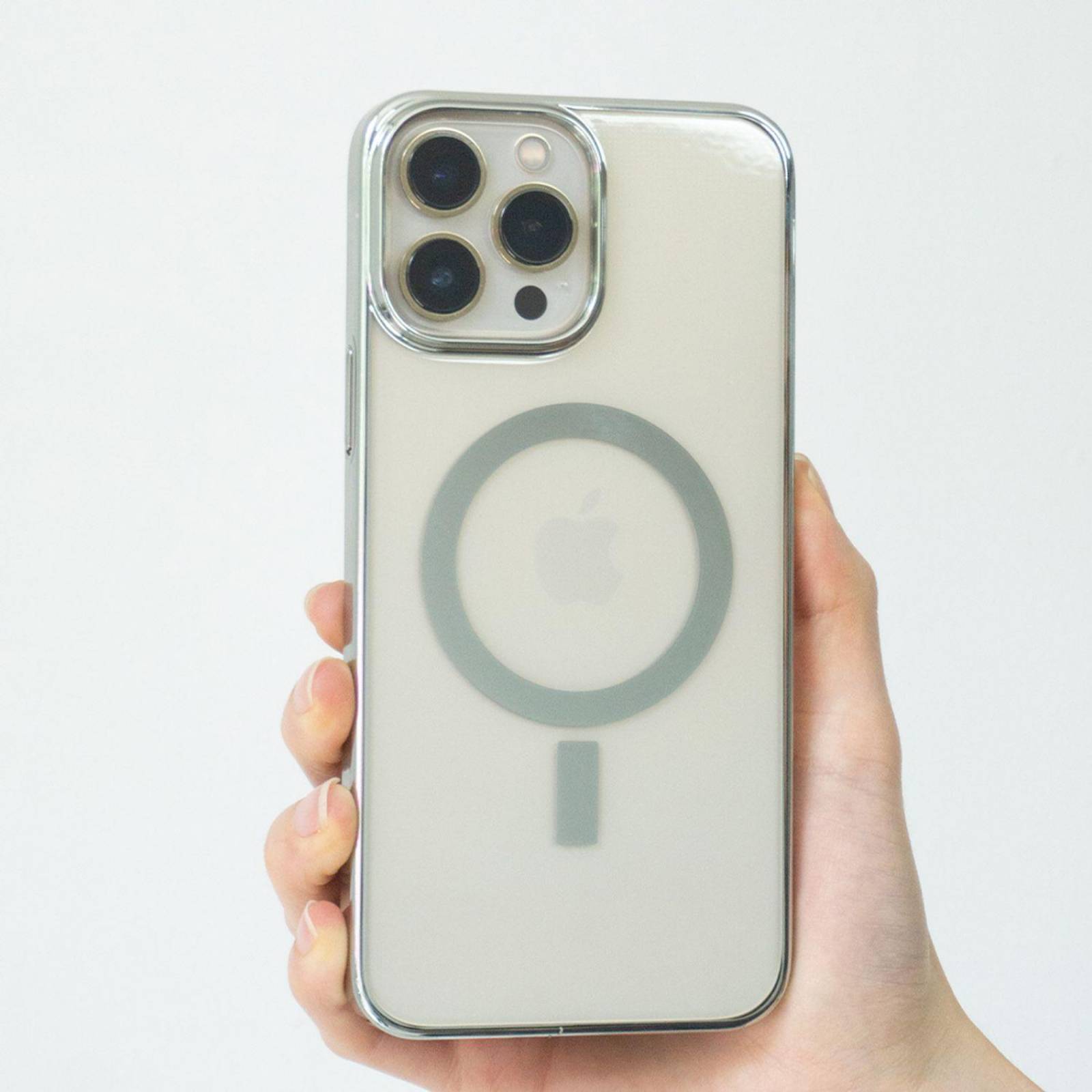 Funda Magnética Para iPhone 11 Pro / 11 Pro Max / 12 Mini / 12 Pro / 12 Pro Max / 13 Pro / 13 Pro Ma Plateado 13 Pro Max