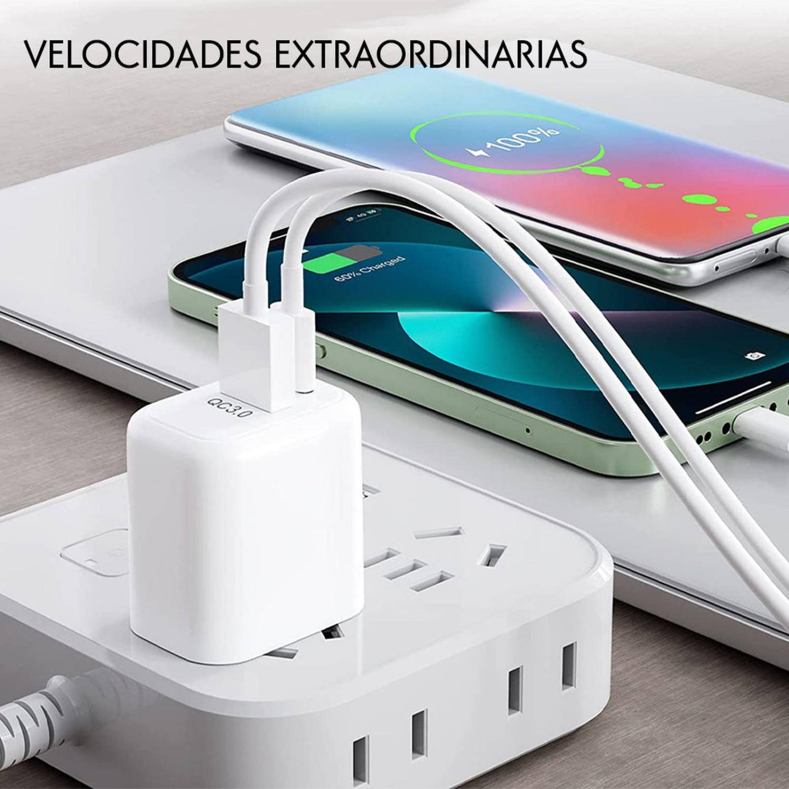 LIFE CONNEKT Carga Eficiente y Versátil: Cargadores de Red Eléctrica con Entrada Dual Tipo C y USB p 