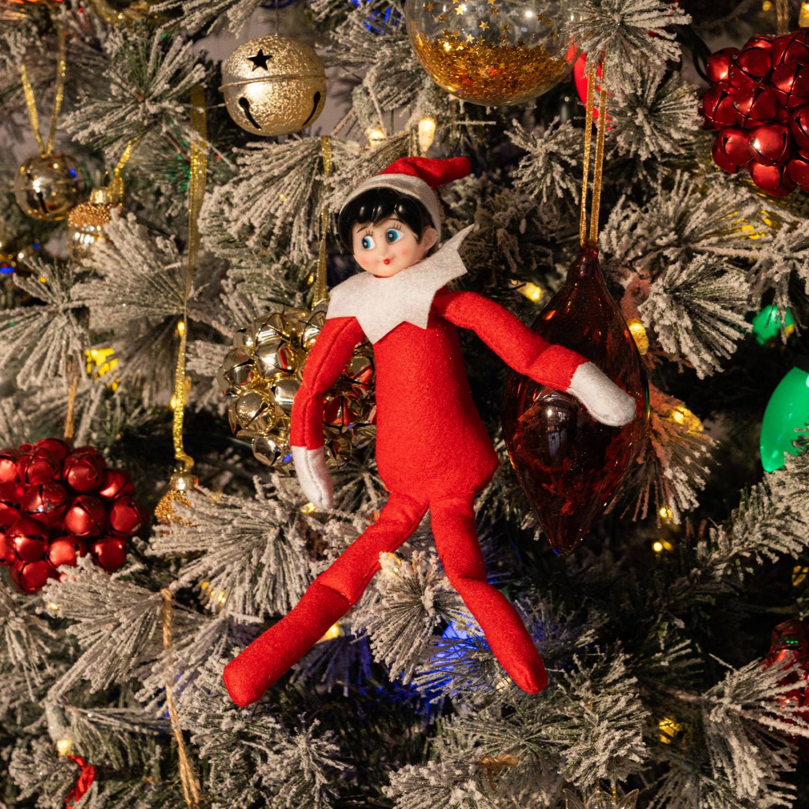 The Elf On My Shelf Tradición Navideña Elfo Travieso Se Porta Mal Rojo