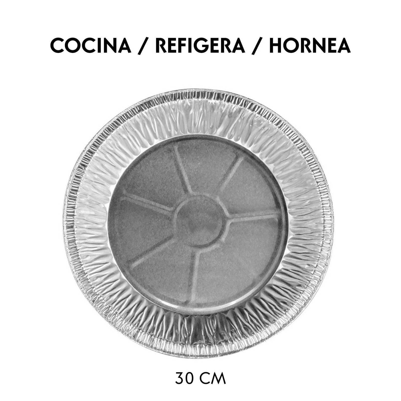 Molde Para Pay de aluminio 30 cm Paquete De 25 piezas 