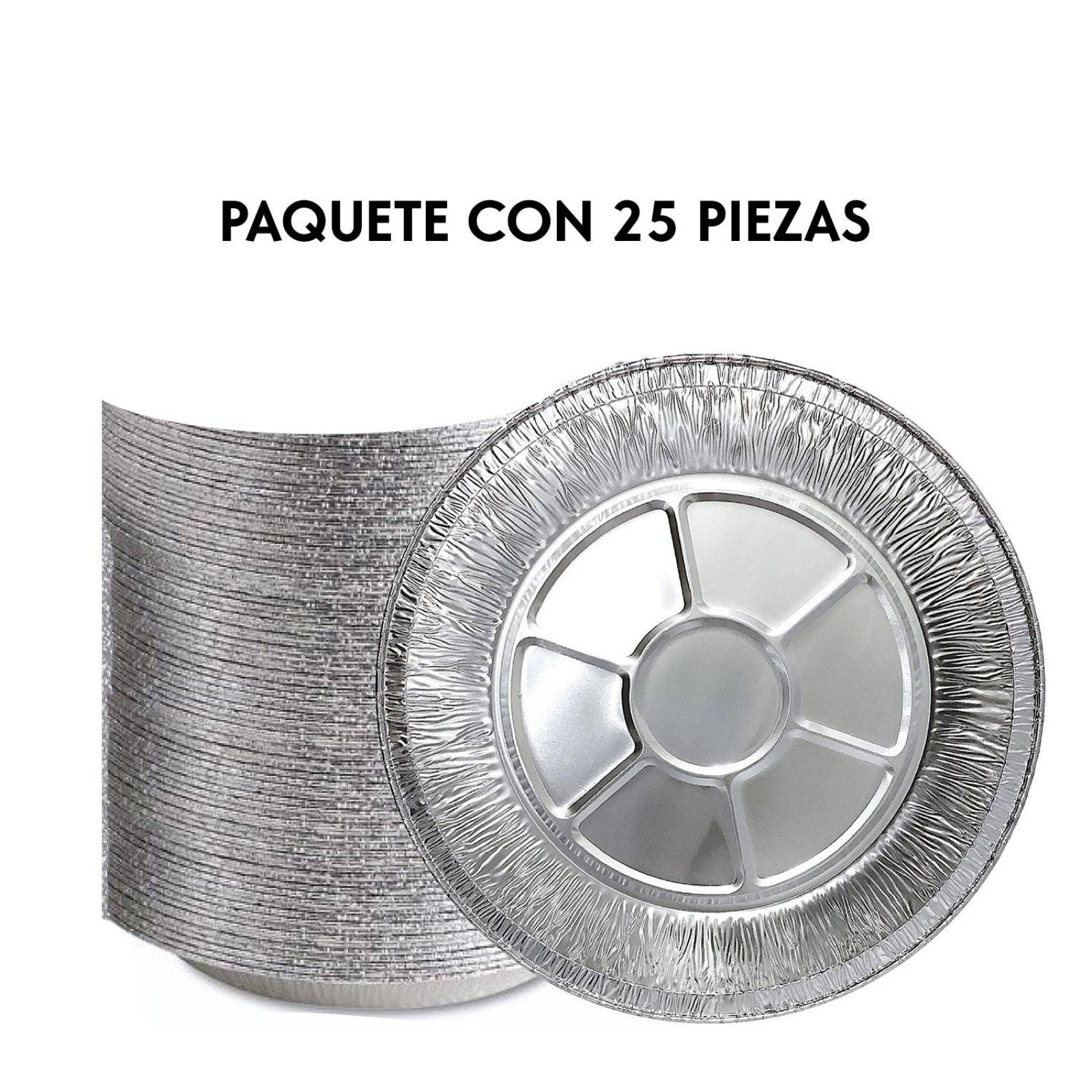 Molde Para Pay de aluminio 30 cm Paquete De 25 piezas 