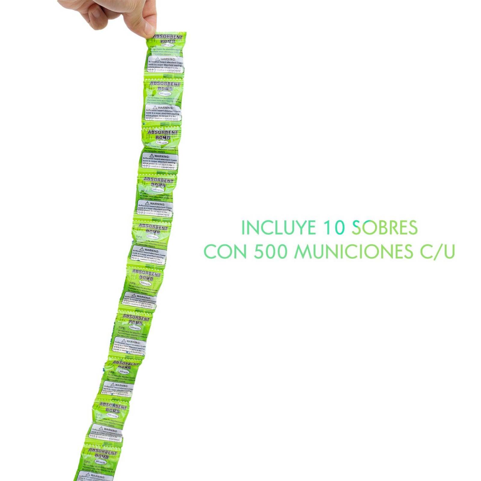 Pistola Hidrogel Eléctrica Recargable Con 10000 Balas