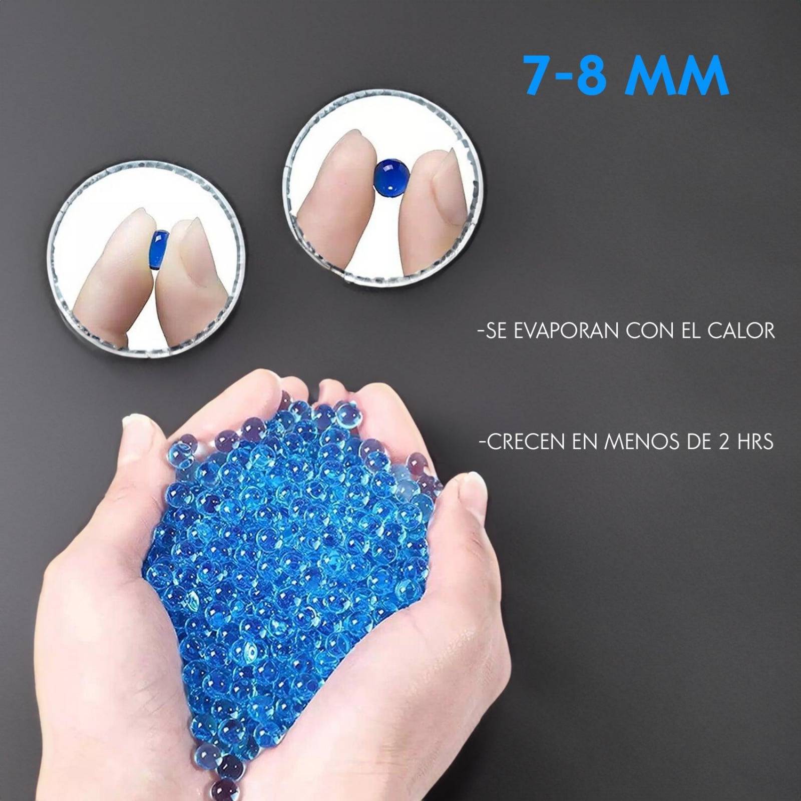 150000 Hidrogel Bolas Orbeez 7-8mm Municiones Pistolas 