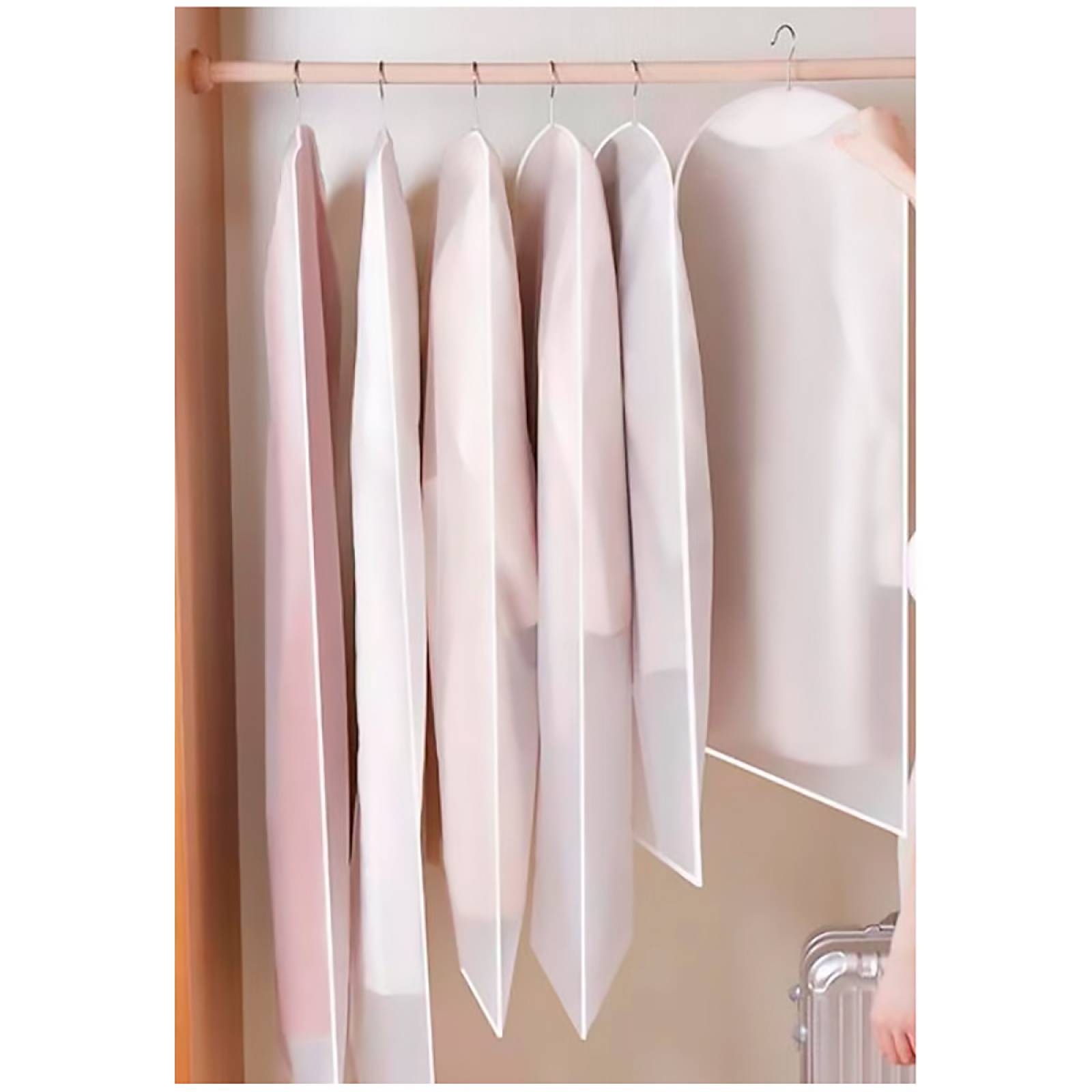 25 Ganchos de Madera Calidad Premium 360 Grados 3 cubrepolvo Grande 3 medianos y 1 Extragrande