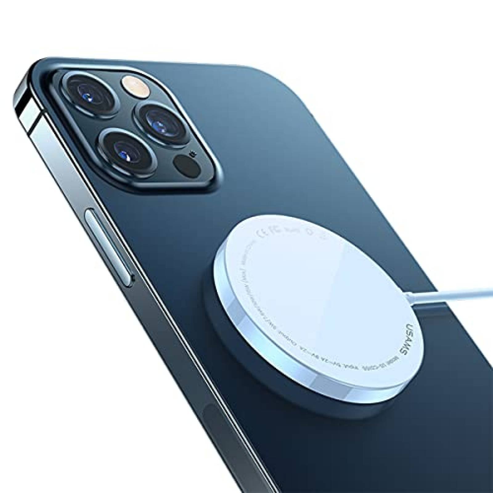 Combo Cargador Inalambrico Qi + Funda Magnetica Para iPhone
