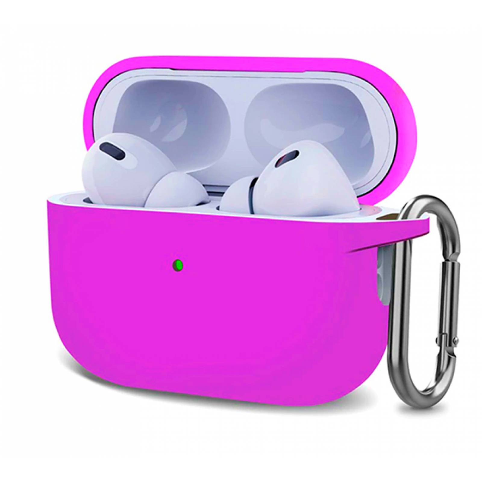 Pack de 4 Fundas diseñadas Para AirPods Pro De Silicon Amarillo Naranja Verde Morado