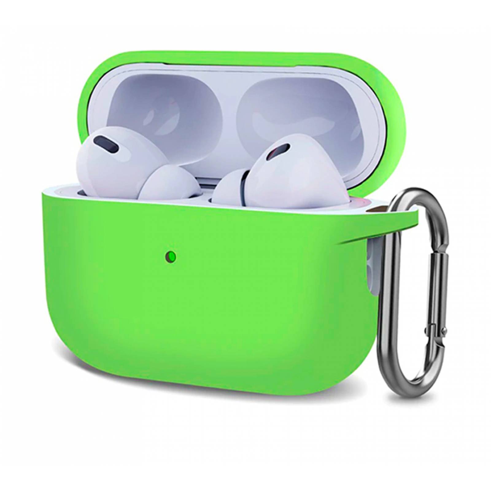 Pack de 4 Fundas diseñadas Para AirPods Pro De Silicon Amarillo Naranja Verde Morado