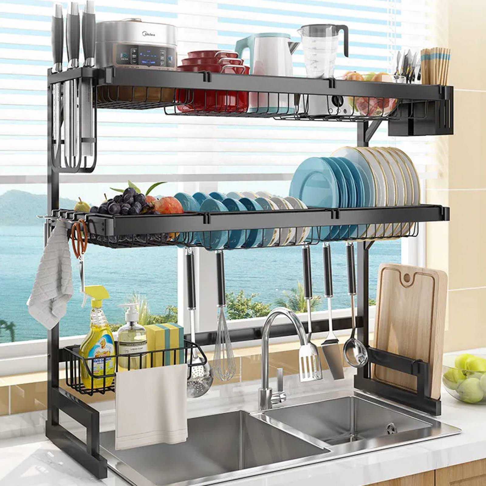 Escurridor doble nivel 85 cm