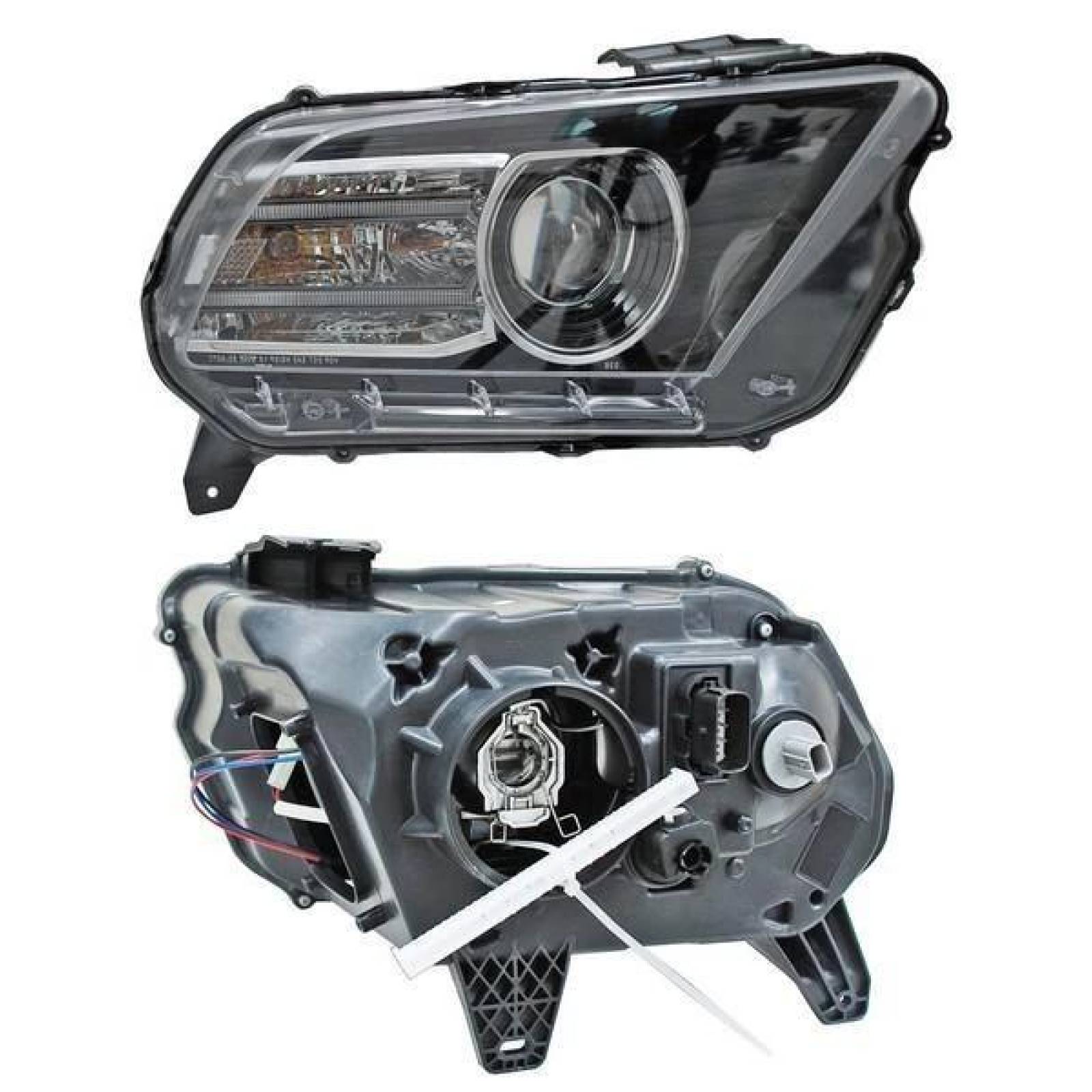 Faro Ford Mustang 2013 2014 2015 Blanco Derecho