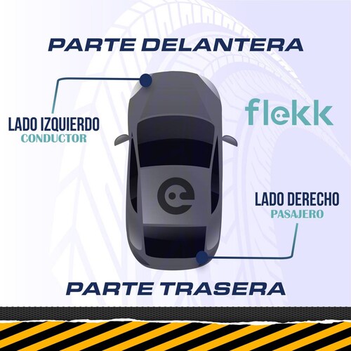 Faro Ford Figo 2019 2020 Blanco Izquierdo