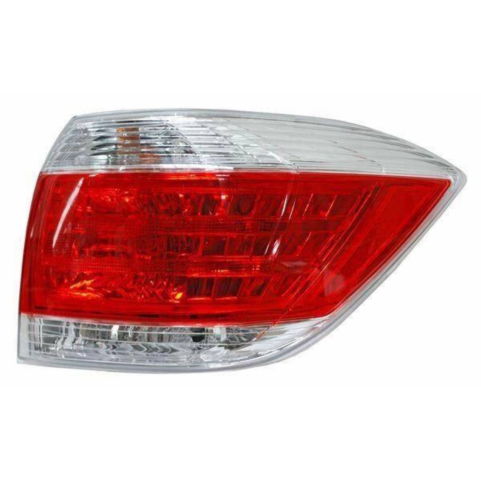 Calavera Toyota Highlander 2011 2012 2013 Rojo Derecho