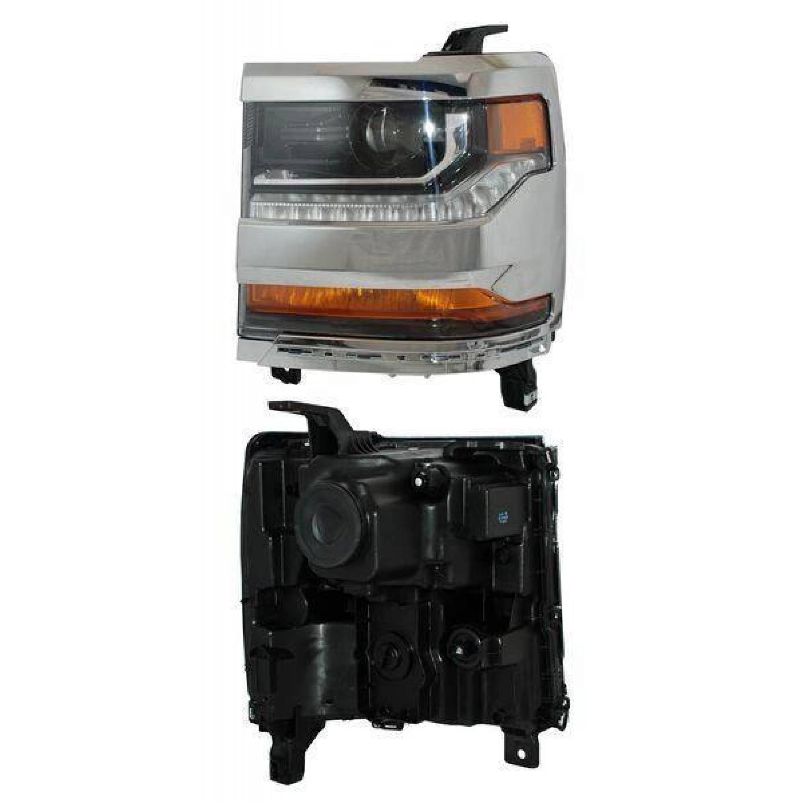 Faro Chevrolet Cheyenne 2016 2017 2018 Blanco Izquierdo