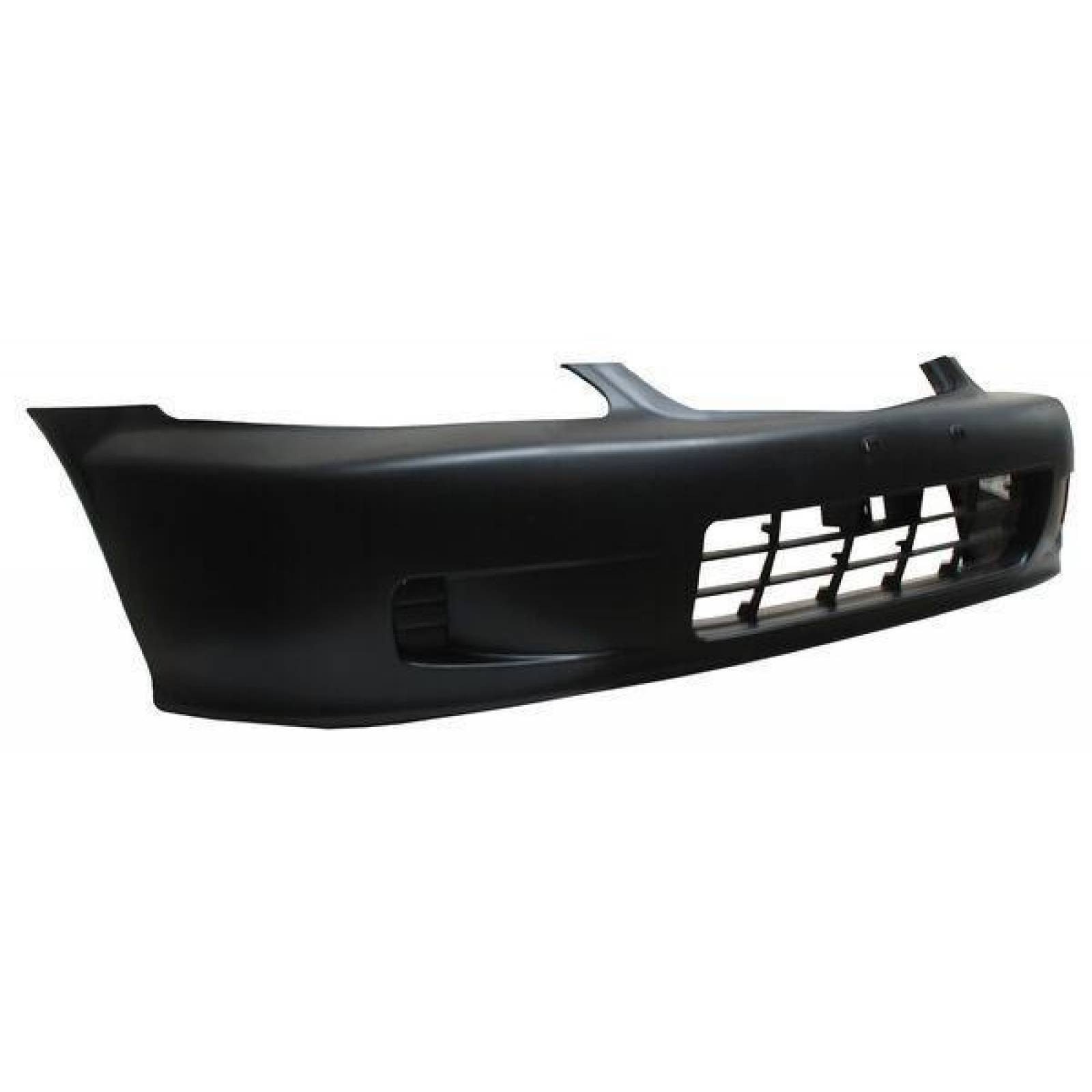 Parrilla Frontal De Estilo Taza En ABS Negro Para Honda Civic 1999-2000, Estilo JDM, Marca HDC Autosports