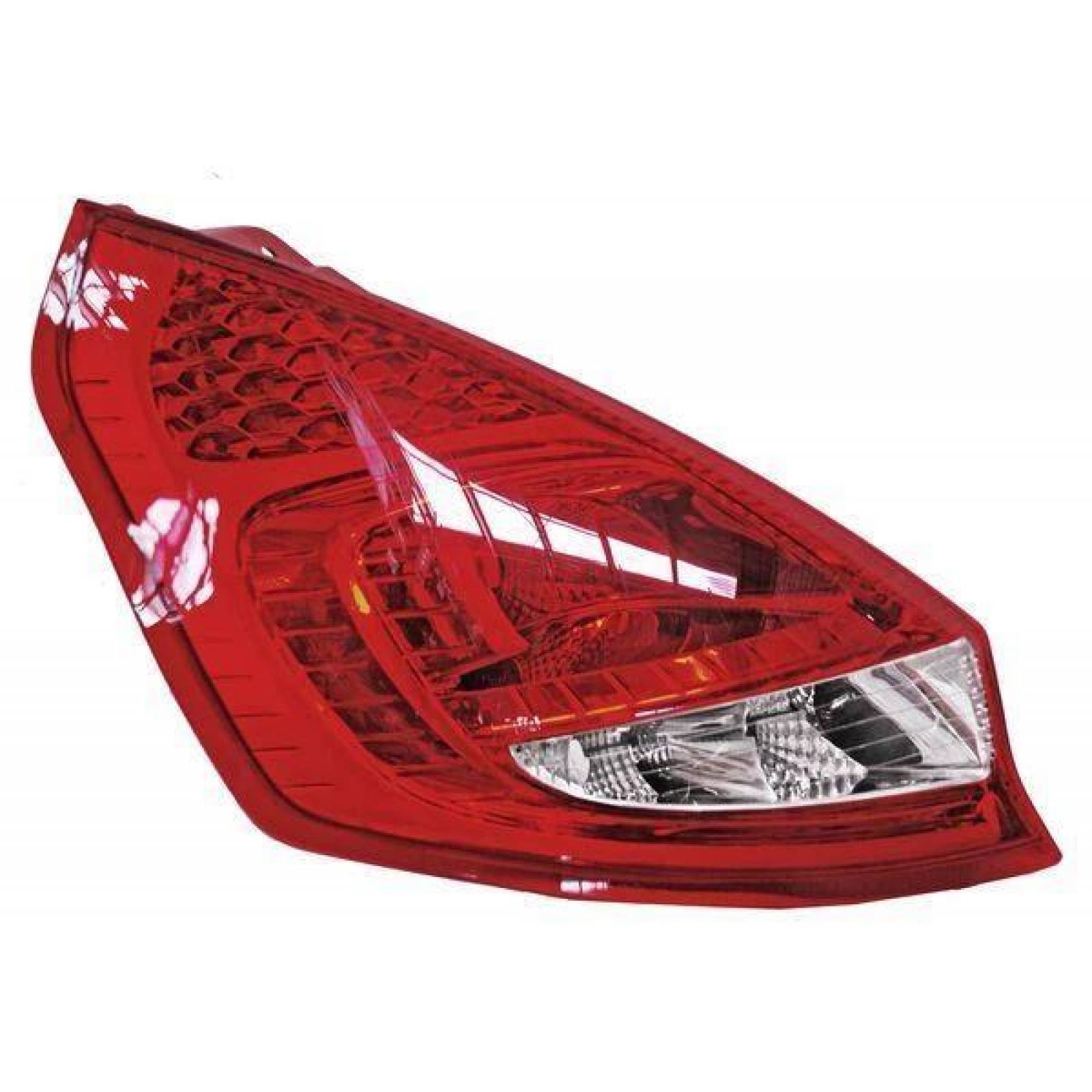 Calavera Ford Fiesta 2011 2012 Rojo Izquierdo