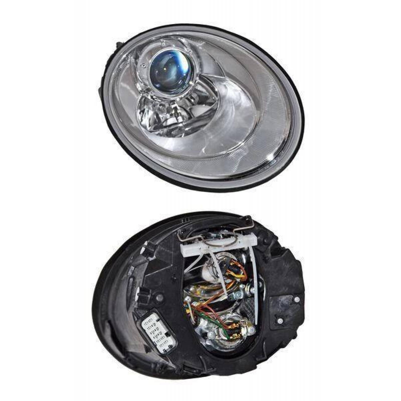 Faro Volkswagen Beetle 2006 al 2011 Derecho Blanco