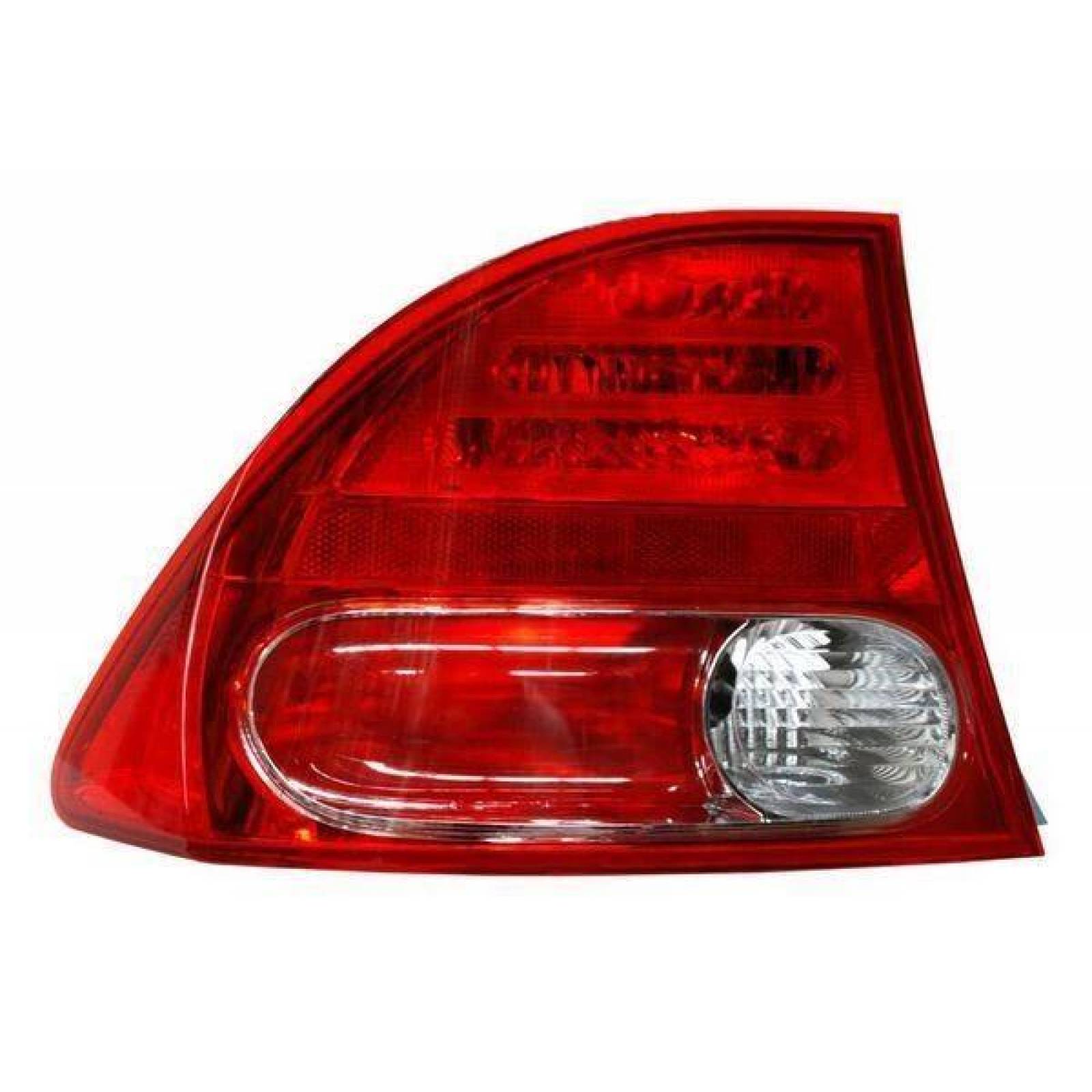 Calavera Honda Civic 2006 2007 2008 Rojo Izquierdo