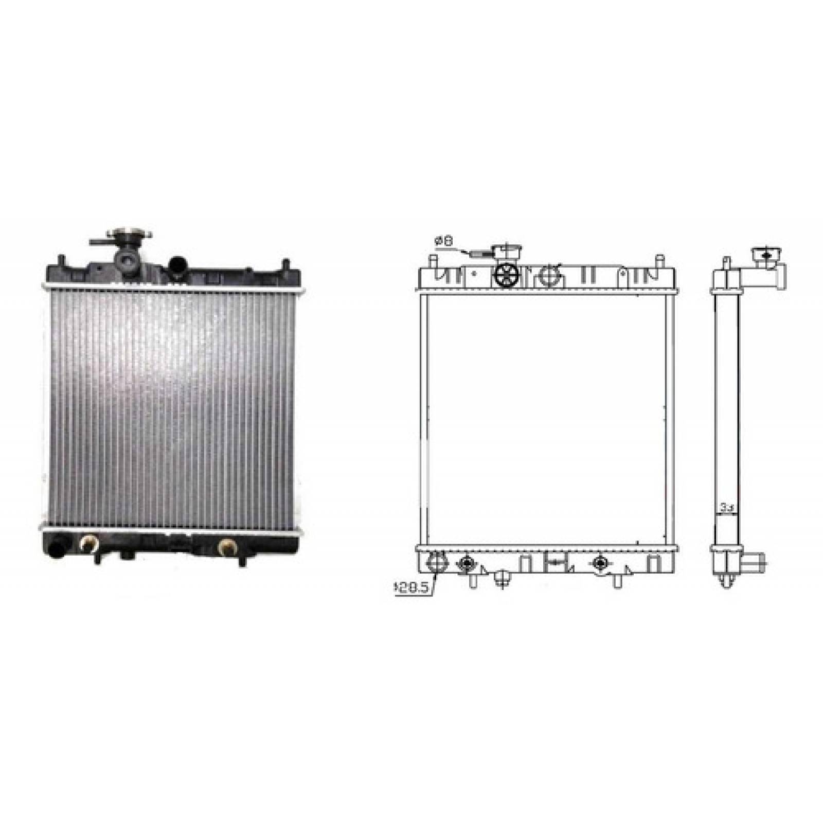 Radiador Nissan Micra 2005 2006 2007 26 Mm