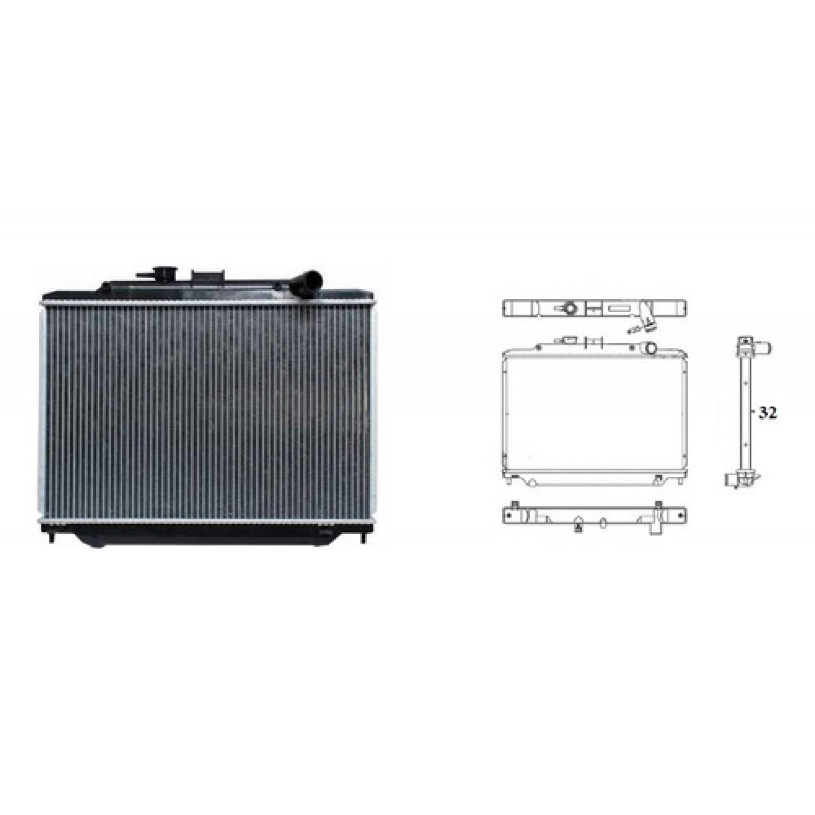 Radiador Nissan Urvan 2002 Al 2008 26 Mm