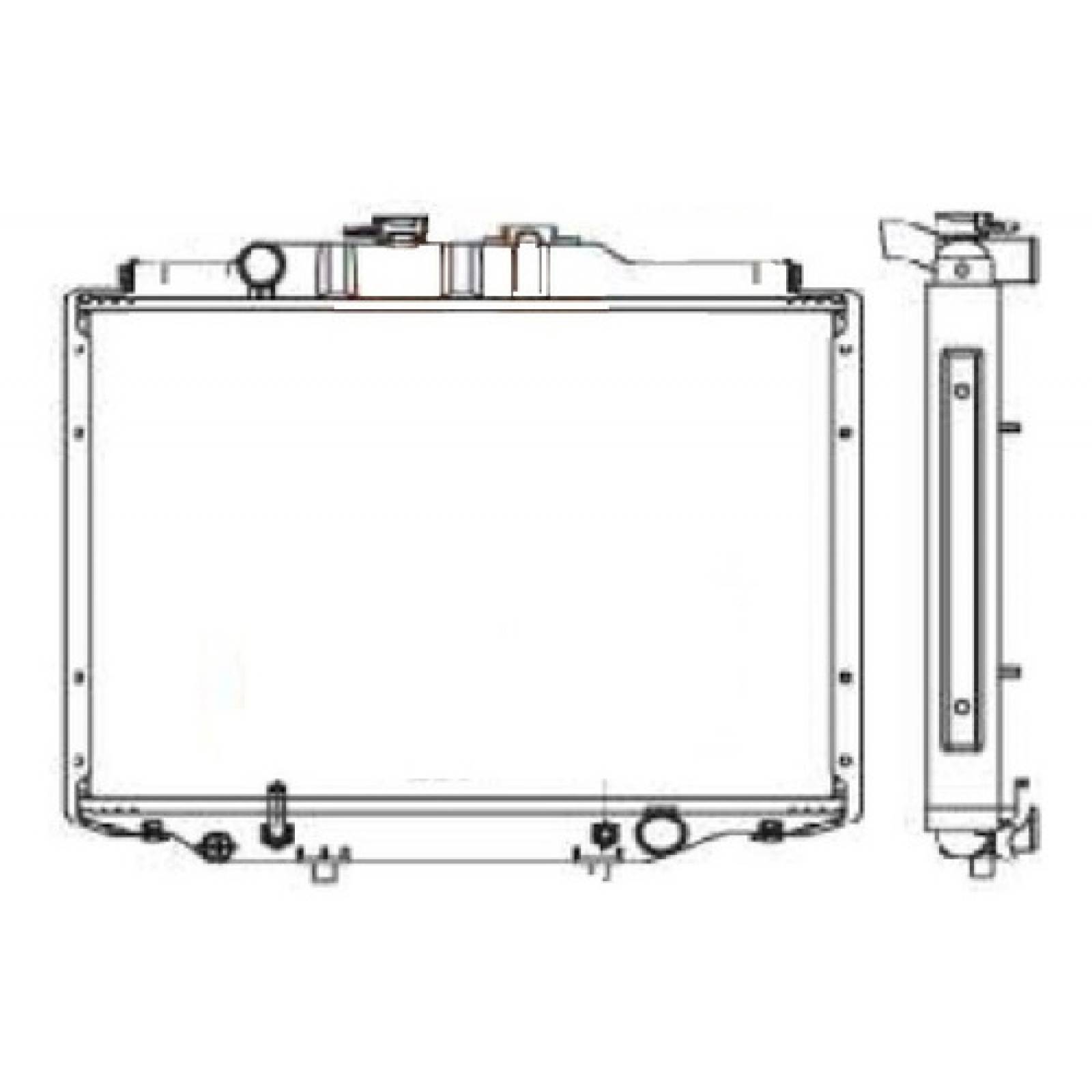 Radiador Dodge H100 2003 2004 2005 2006 2007 26 Mm