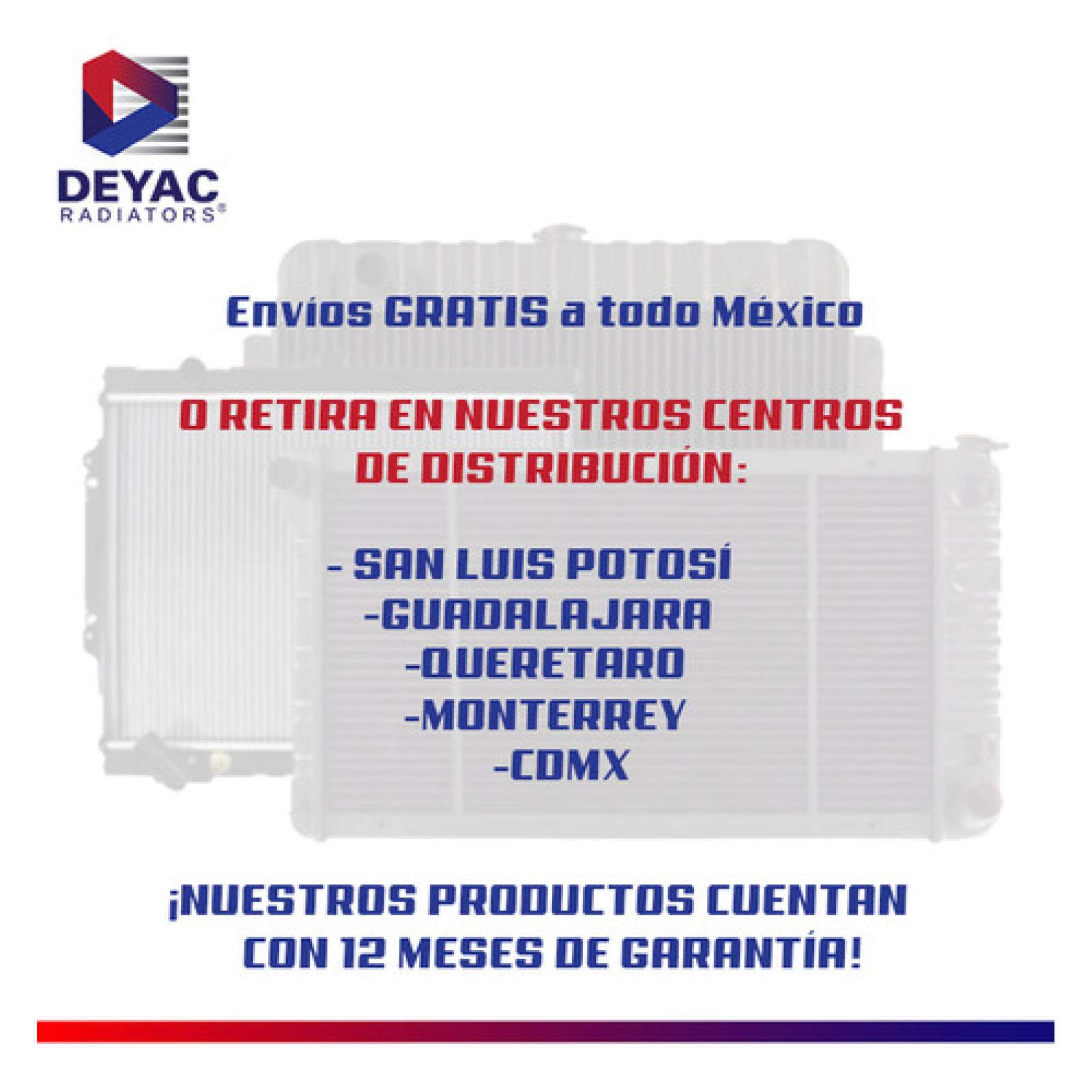 Radiador Peugeot 206 2000 2001 2002 23 Mm