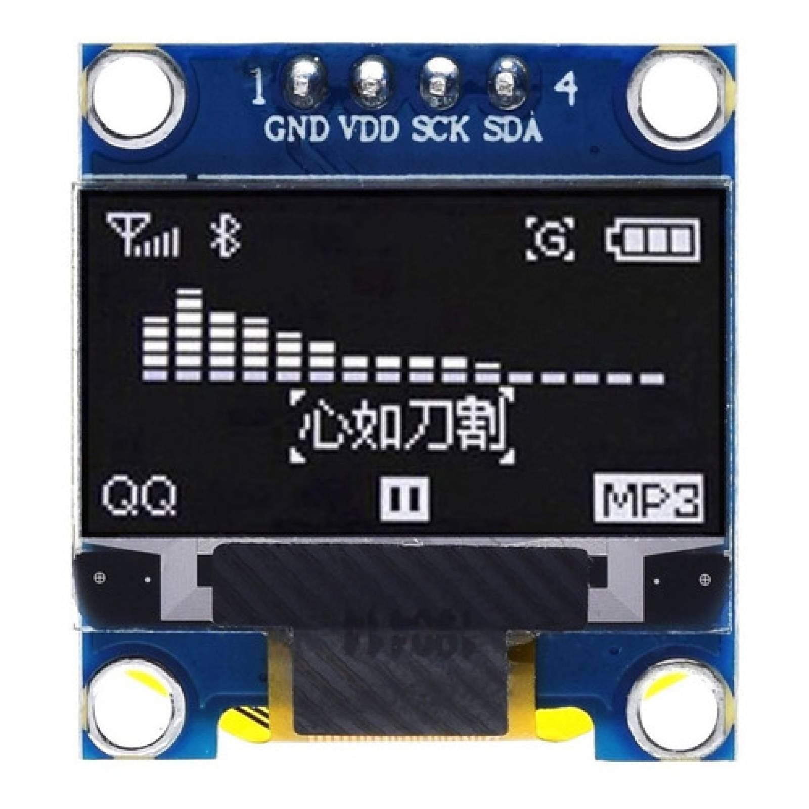 Display Pantalla Oled 128x64 0.96'' Color Blanco Con Estuche
