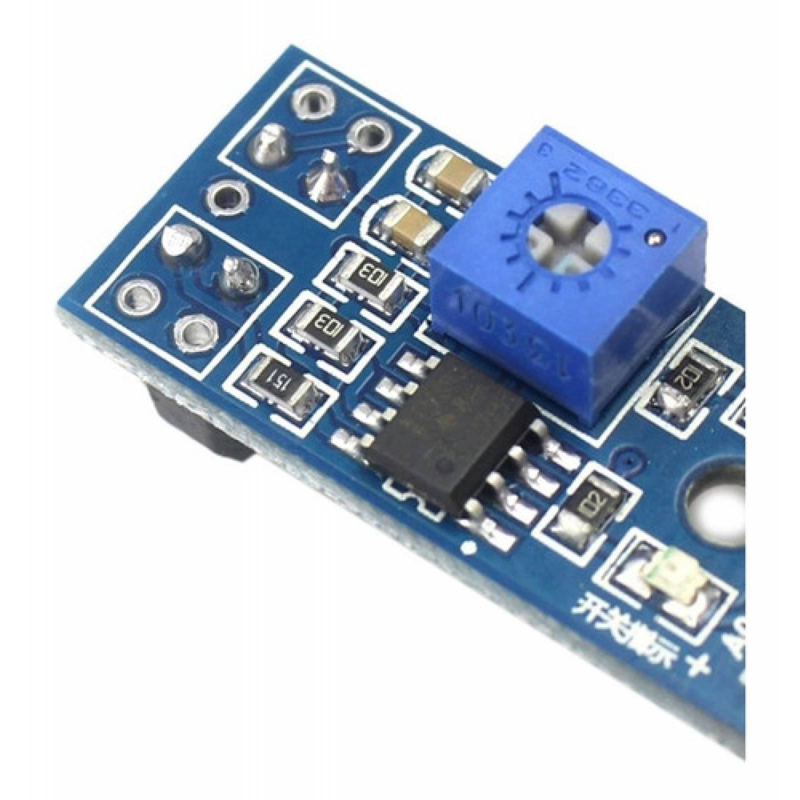 Sensor Tcrt5000 Seguidor De Linea Optico Infrarrojo Tarjeta Azul