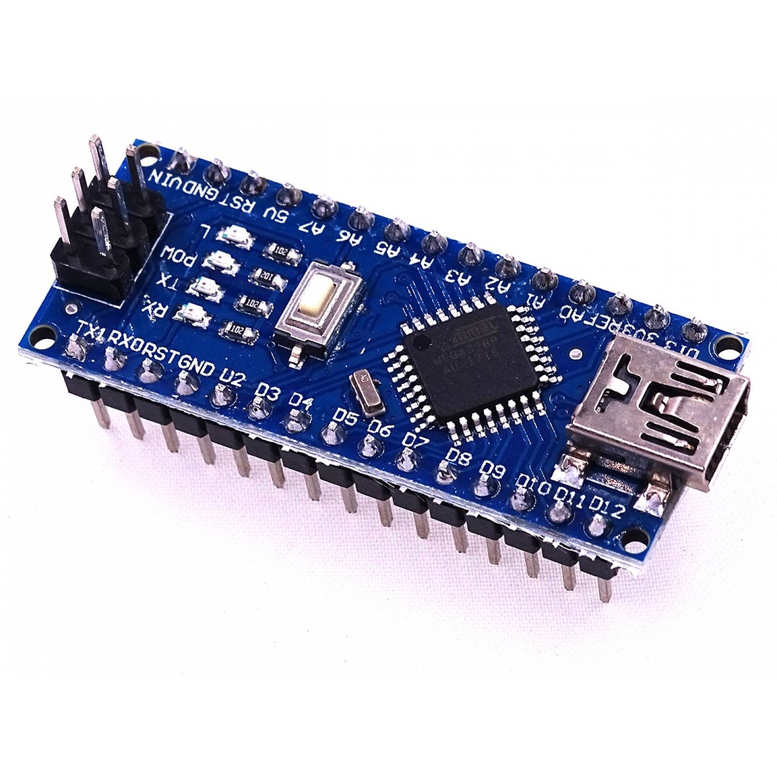 Tarjeta Nano V3 Atmega328 Pines Soldados Compatible Arduino Nano