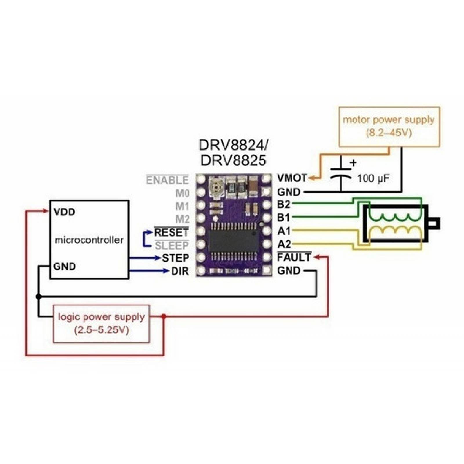 Drv8825 Driver Motor Pasos Impresora 3d Cnc
