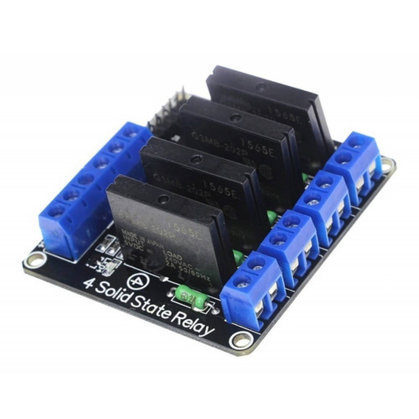 Modulo Relevador Relay Estado Solido 4 Canales 5v Low Level