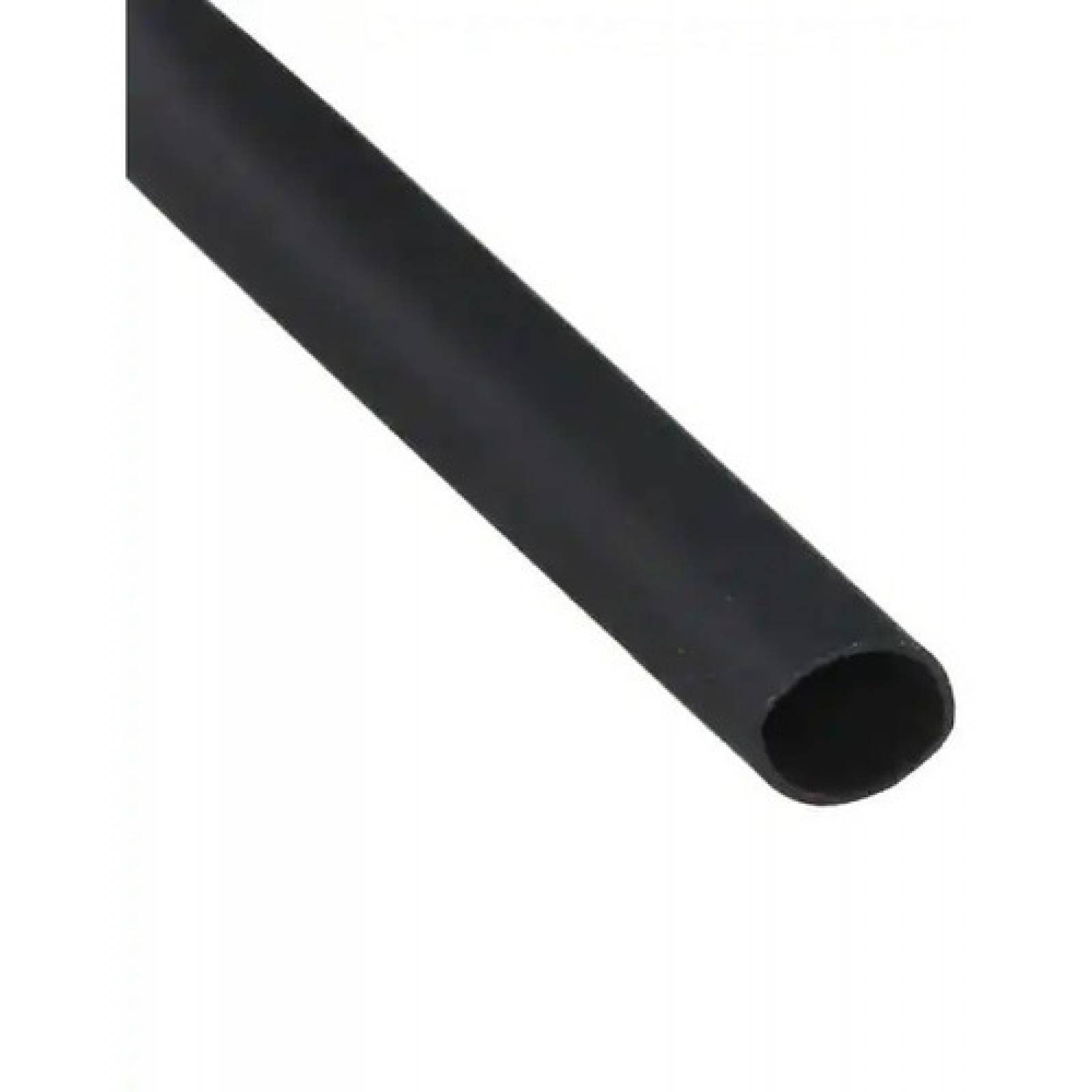 2 Metros Tubo termo-contractil (Thermofit) de 1/4 pulgada (6.3 mm) de diametro, color negro