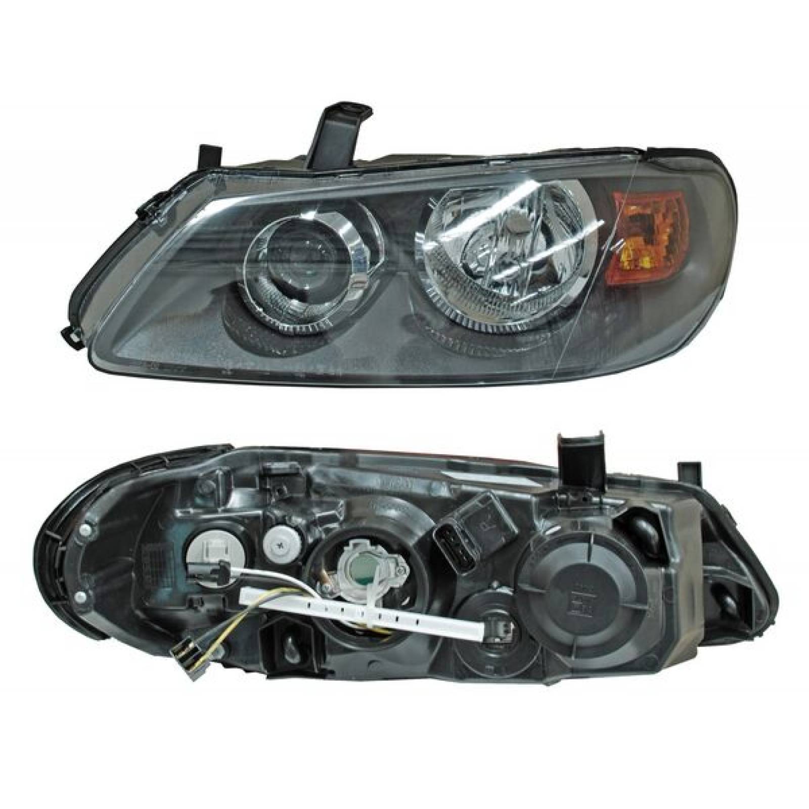 Faro Almera 2003-2005 Gris ( Tyc ) Lado Izquierdo=Piloto