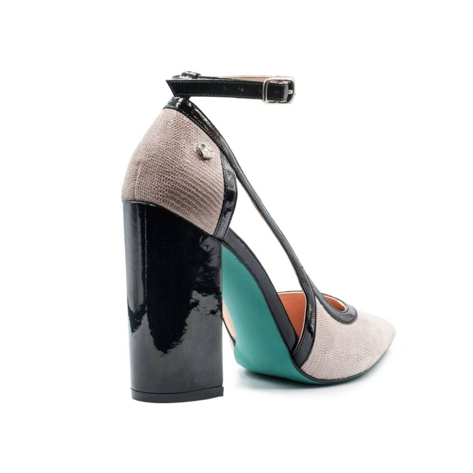 Zapatilla Chunky Café con Latigo al tobillo PIKIKI 