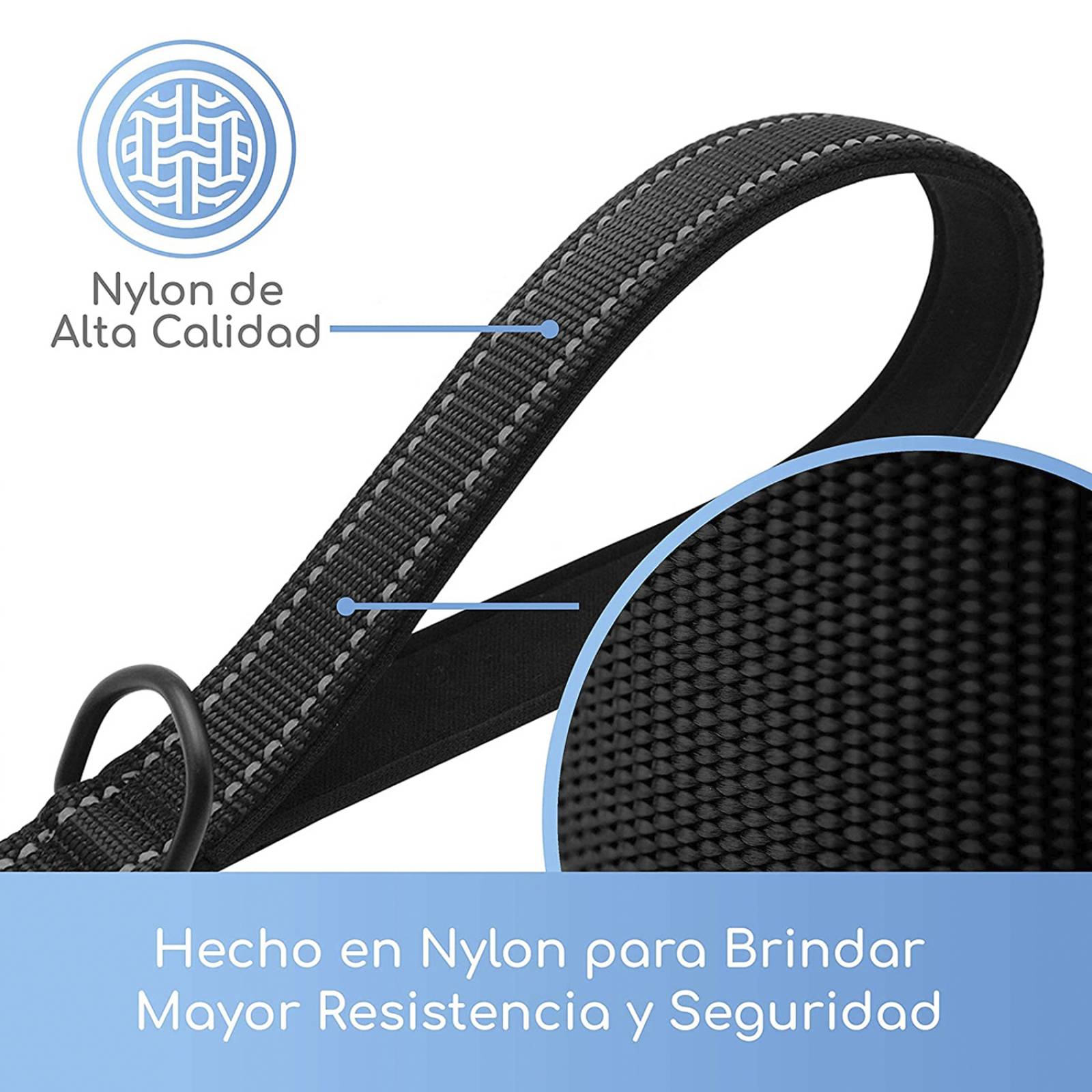 Mascretta Correa para Perro con Doble Agarradera para Entrenamiento o Paseo