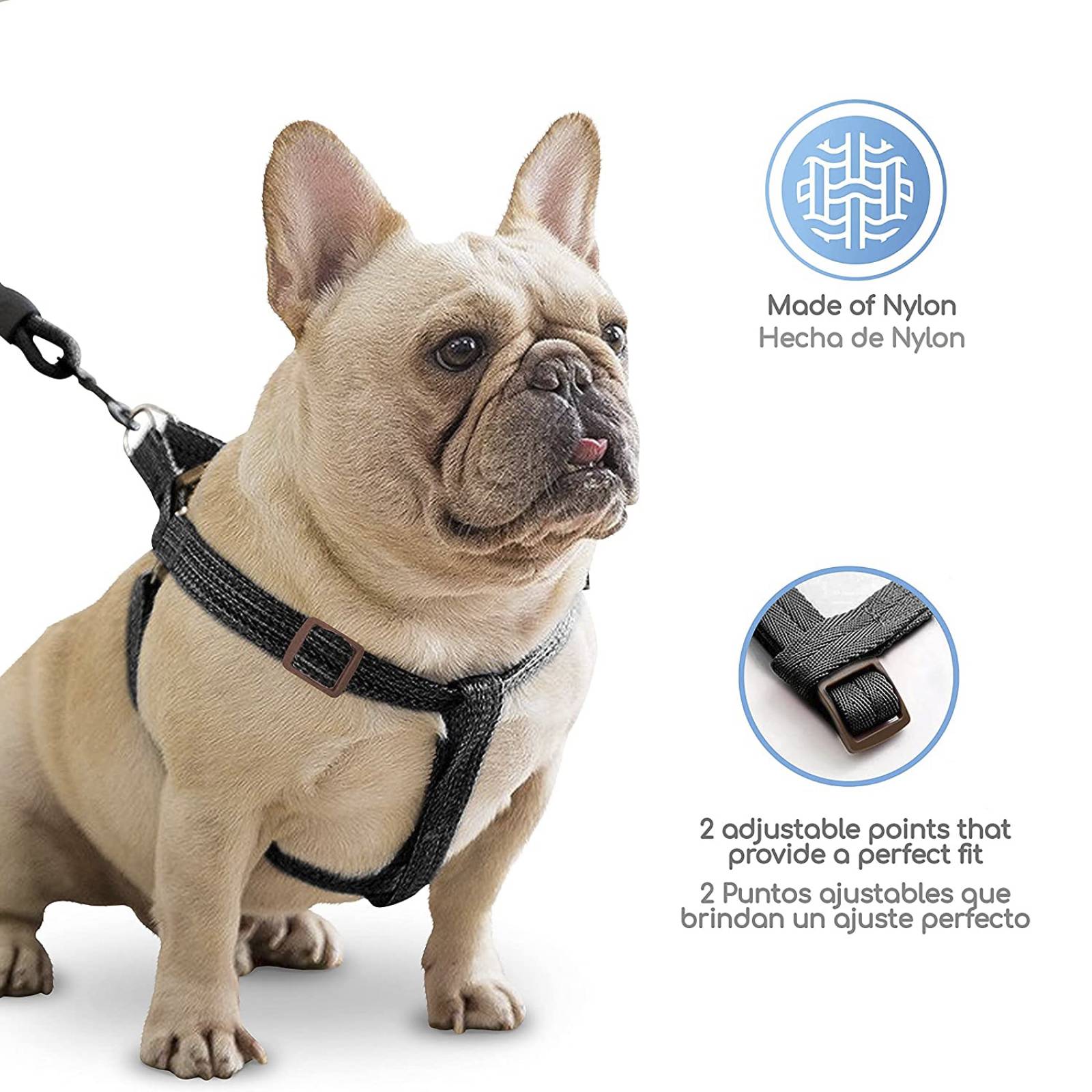 Mascretta Correa y Pechera para Perro Arnés Ligero para Perro