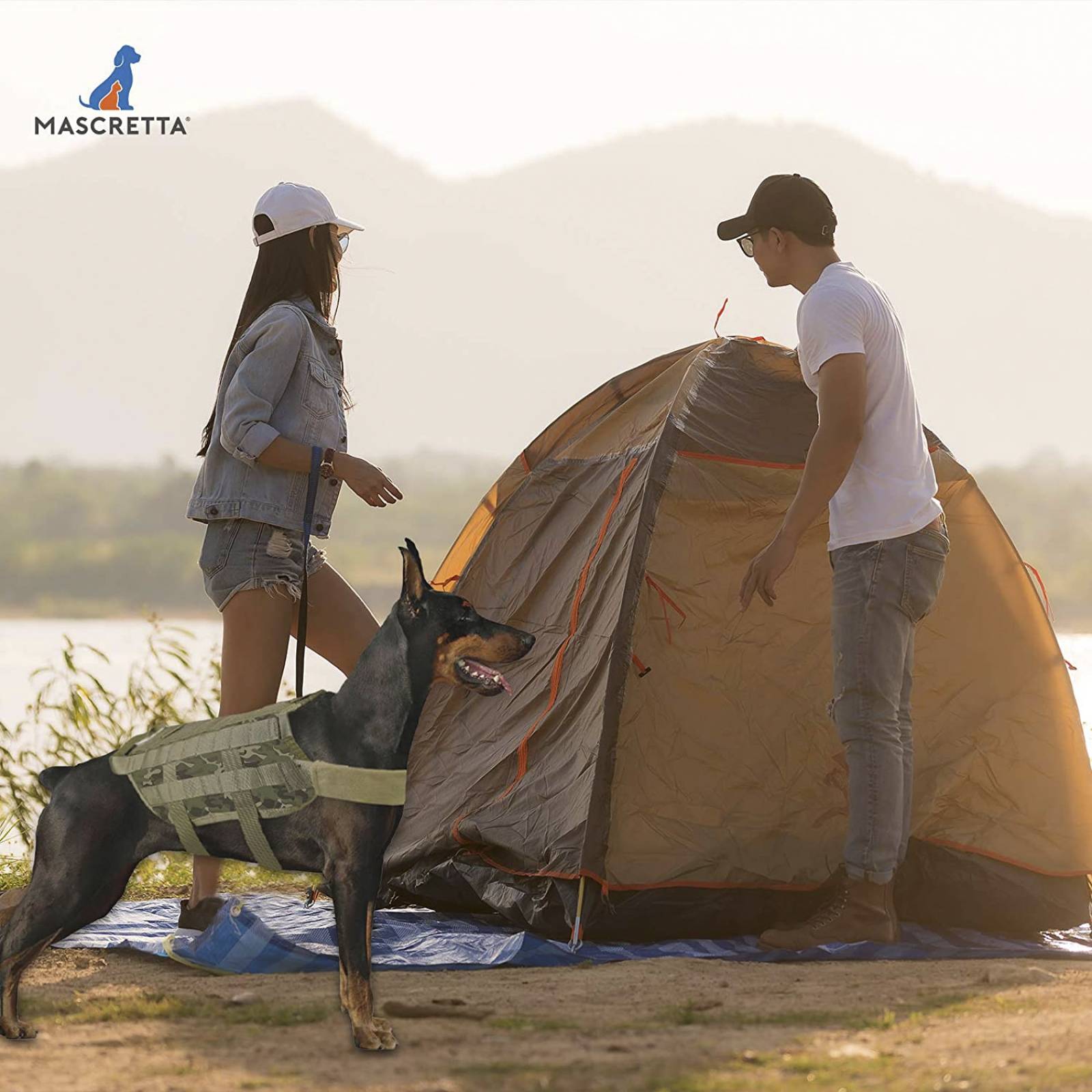 Mascretta Pechera Tactica para Perro K9 Arnes Tactico Mediana