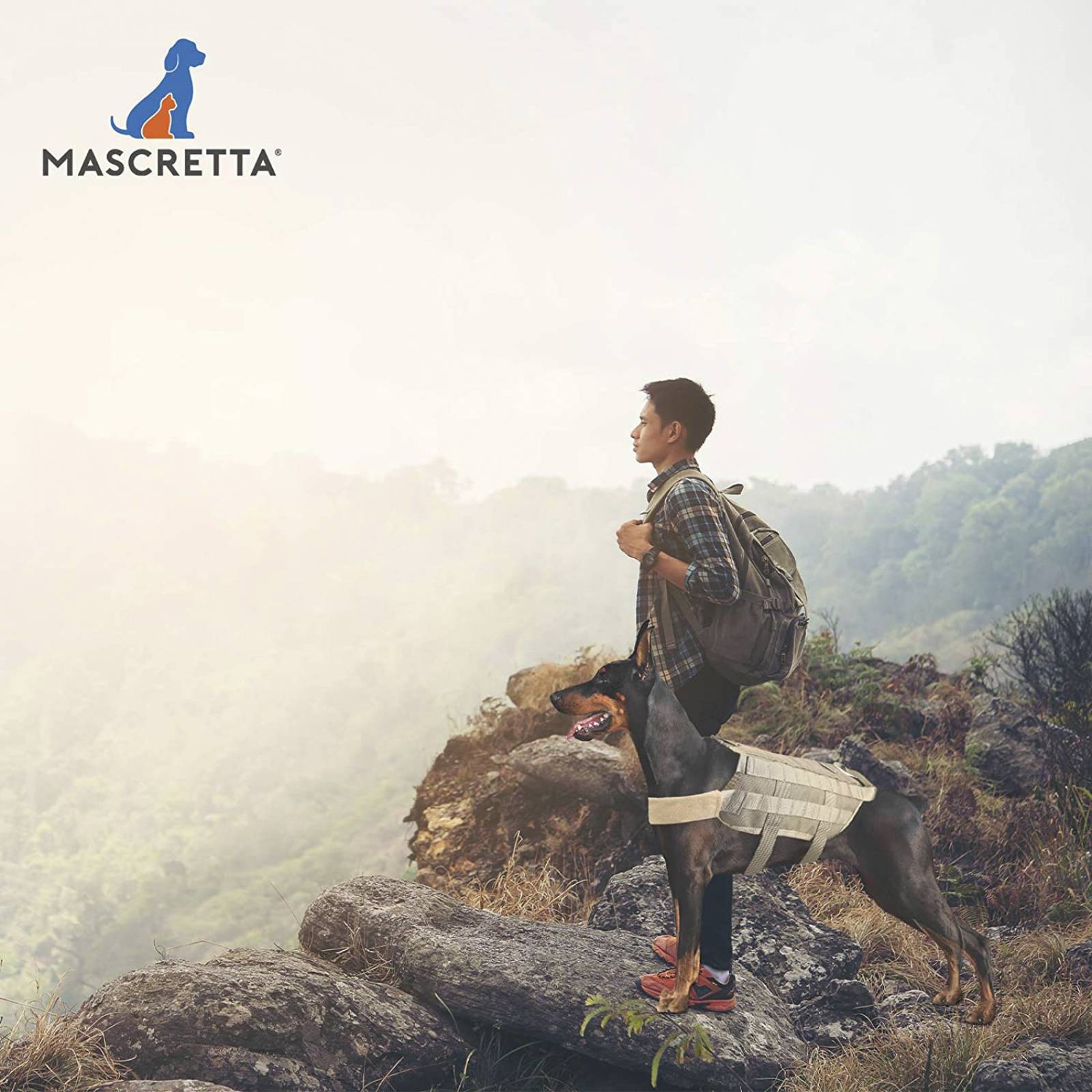 Mascretta Pechera Tactica para Perro K9 Arnes Tactico Mediana