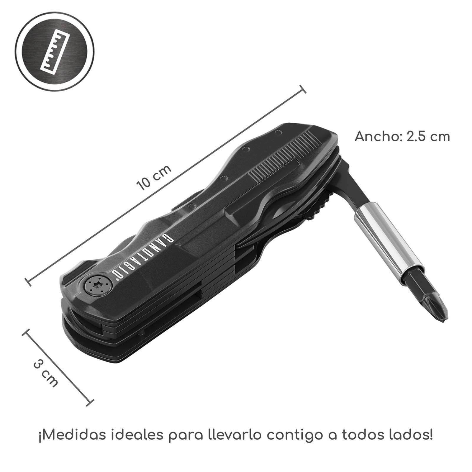 Canotagio Multi Herramienta 16 en 1 Con Pinzas Navaja Táctica y Más