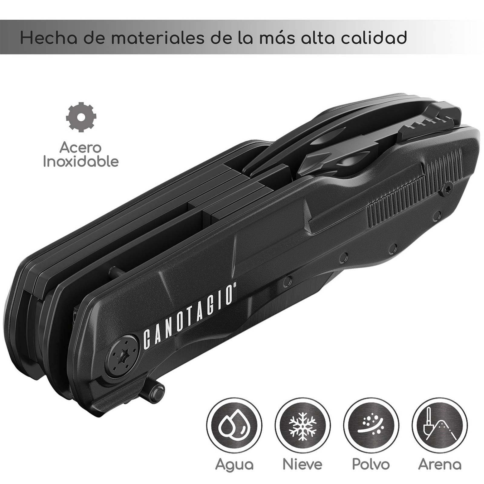 Canotagio Multi Herramienta 16 en 1 Con Pinzas Navaja Táctica y Más