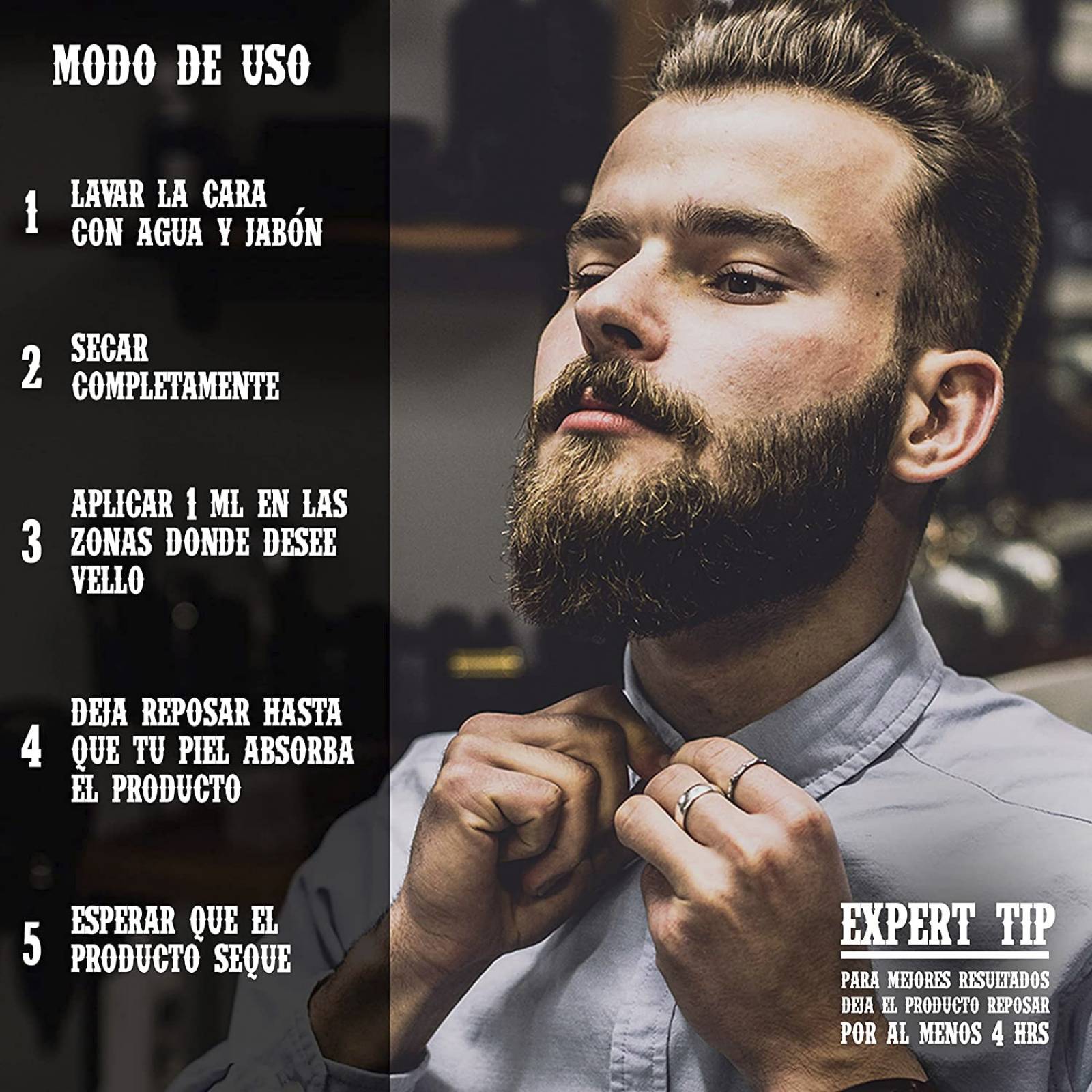 Mamba Shave Gel para el Crecimiento de Barba Cabello y Bigote al 5%