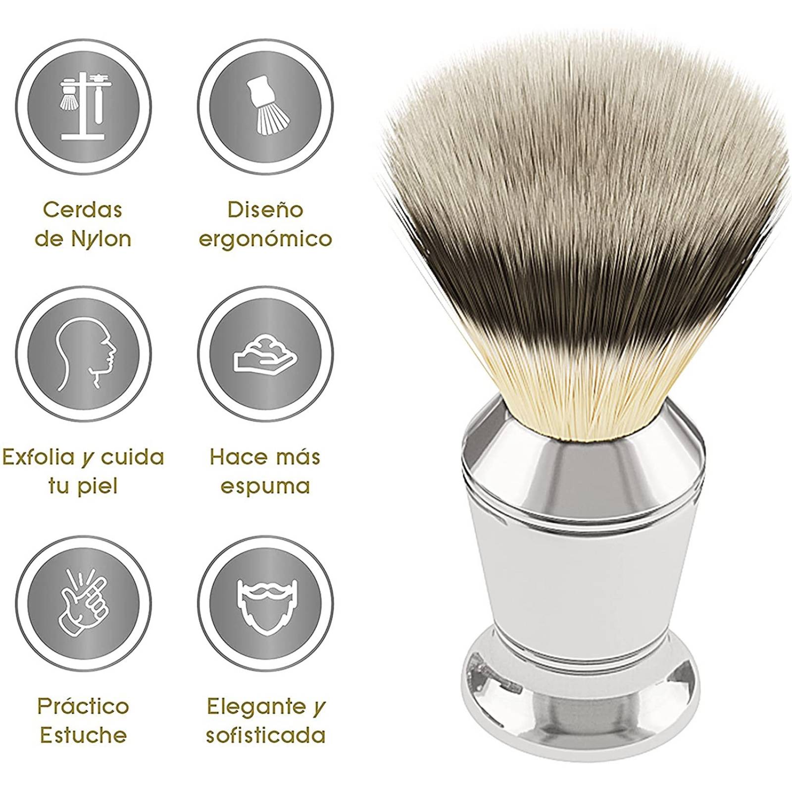 Mamba Shave Brocha de Afeitado para Espuma de Afeitar Barbero 