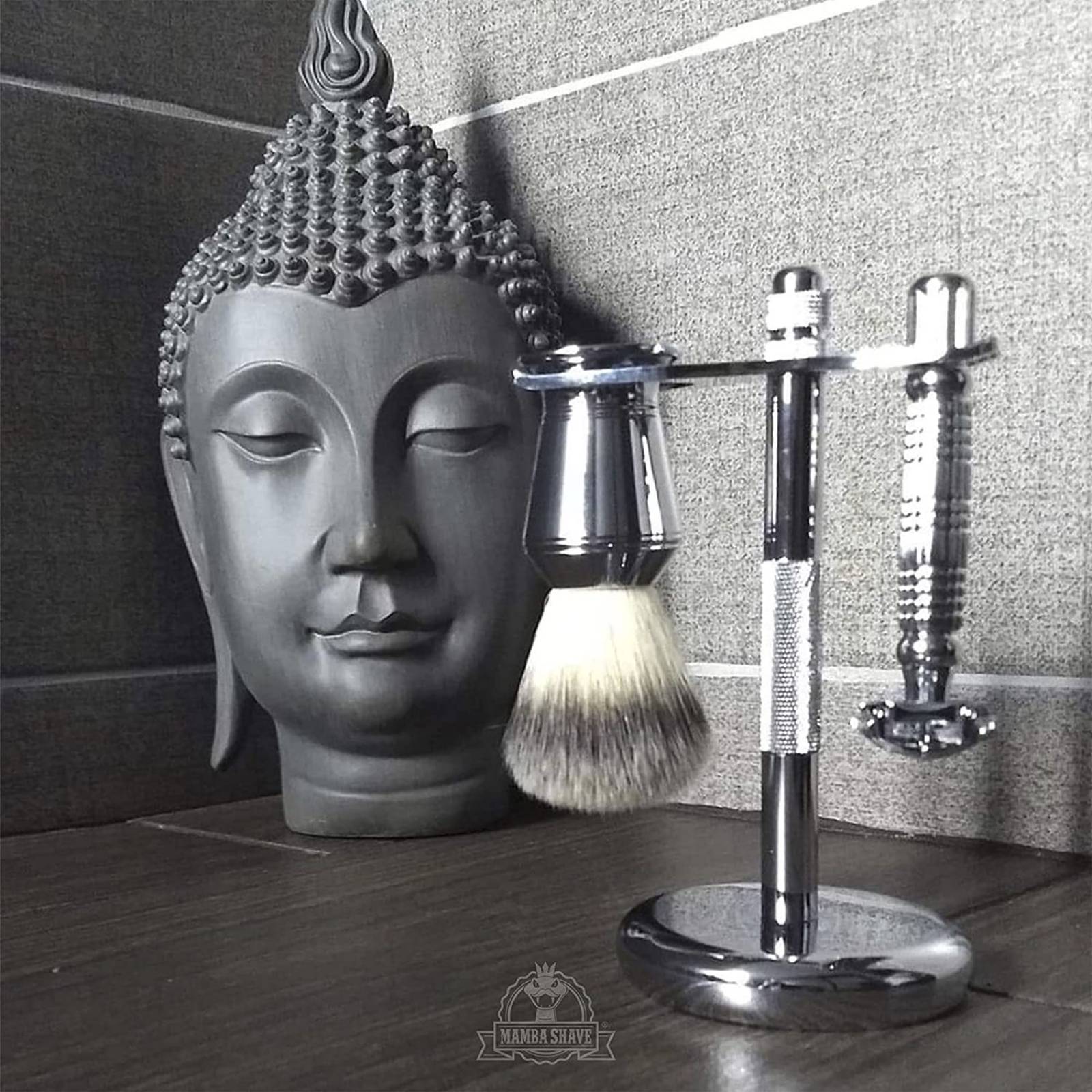 Mamba Shave Brocha de Afeitado para Espuma de Afeitar Barbero 