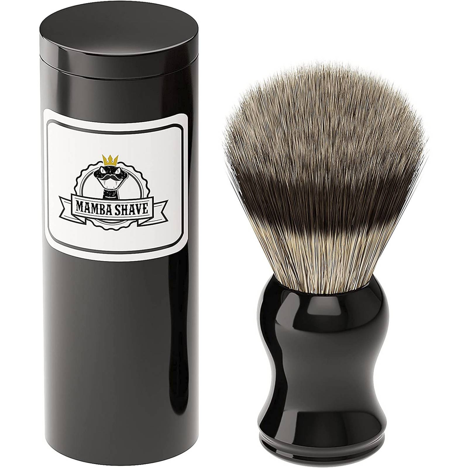 Mamba Shave Brocha de Afeitado para Espuma de Afeitar con Estuche 