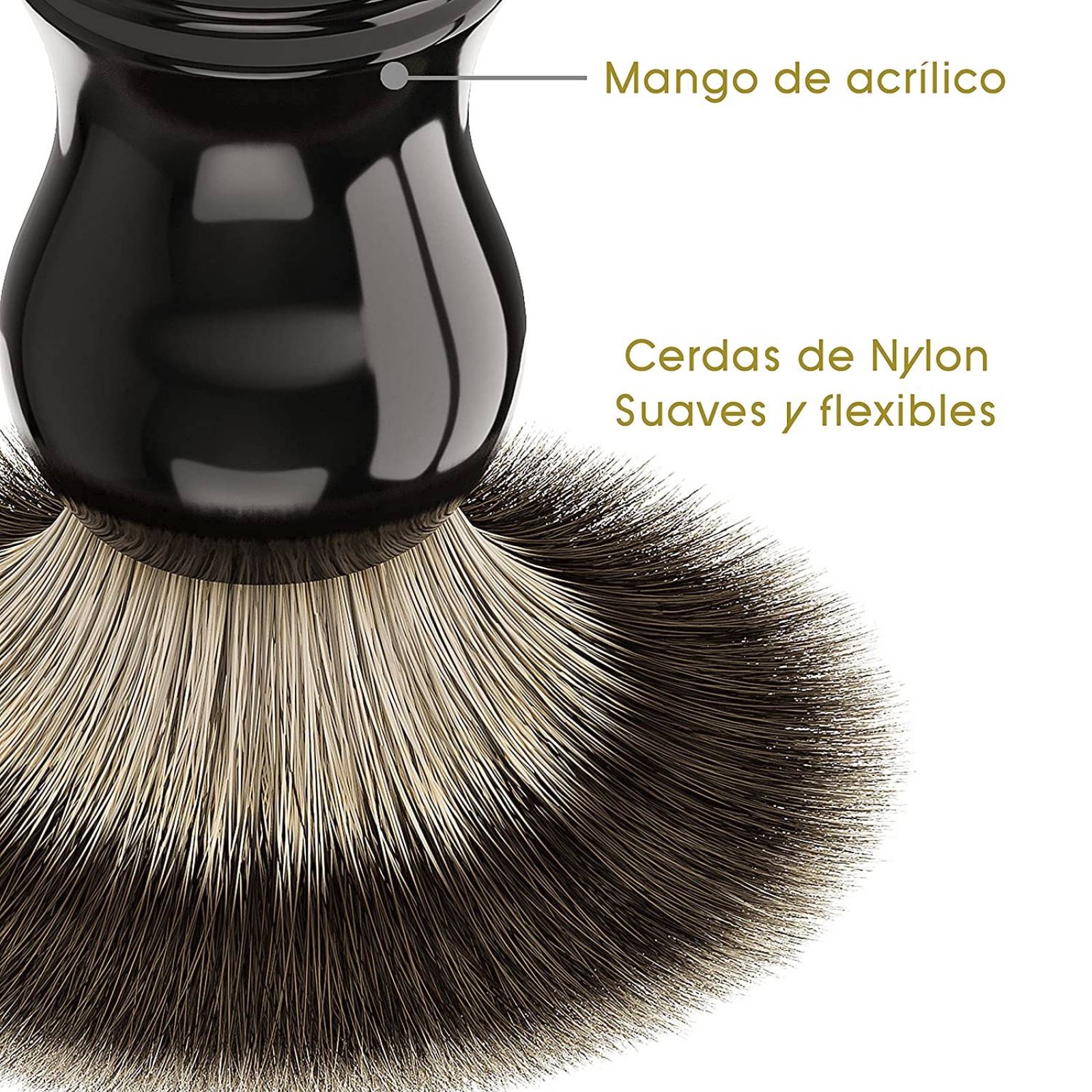 Mamba Shave Brocha de Afeitado para Espuma de Afeitar con Estuche 