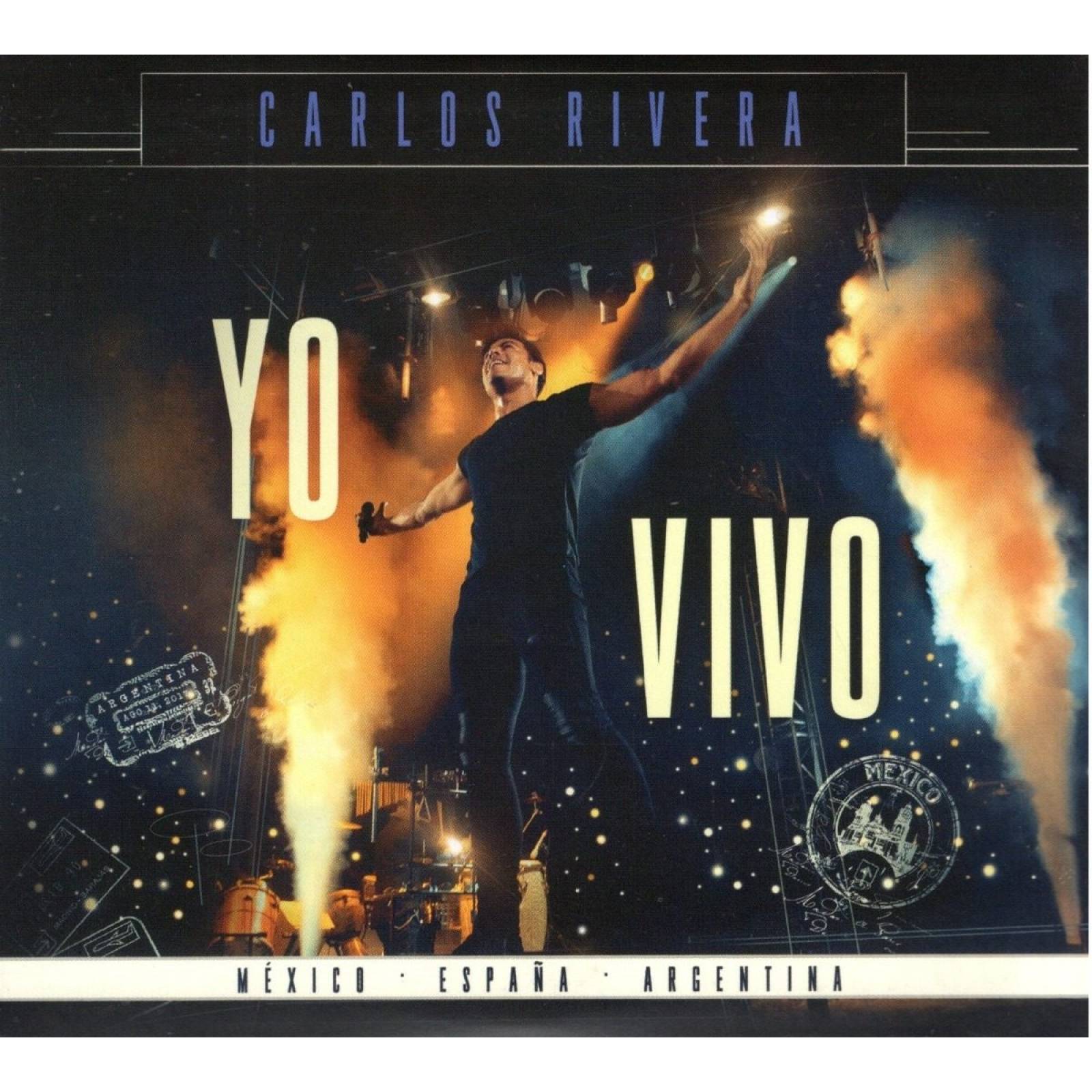 Carlos Rivera Yo Vivo Disco Cd + Dvd.