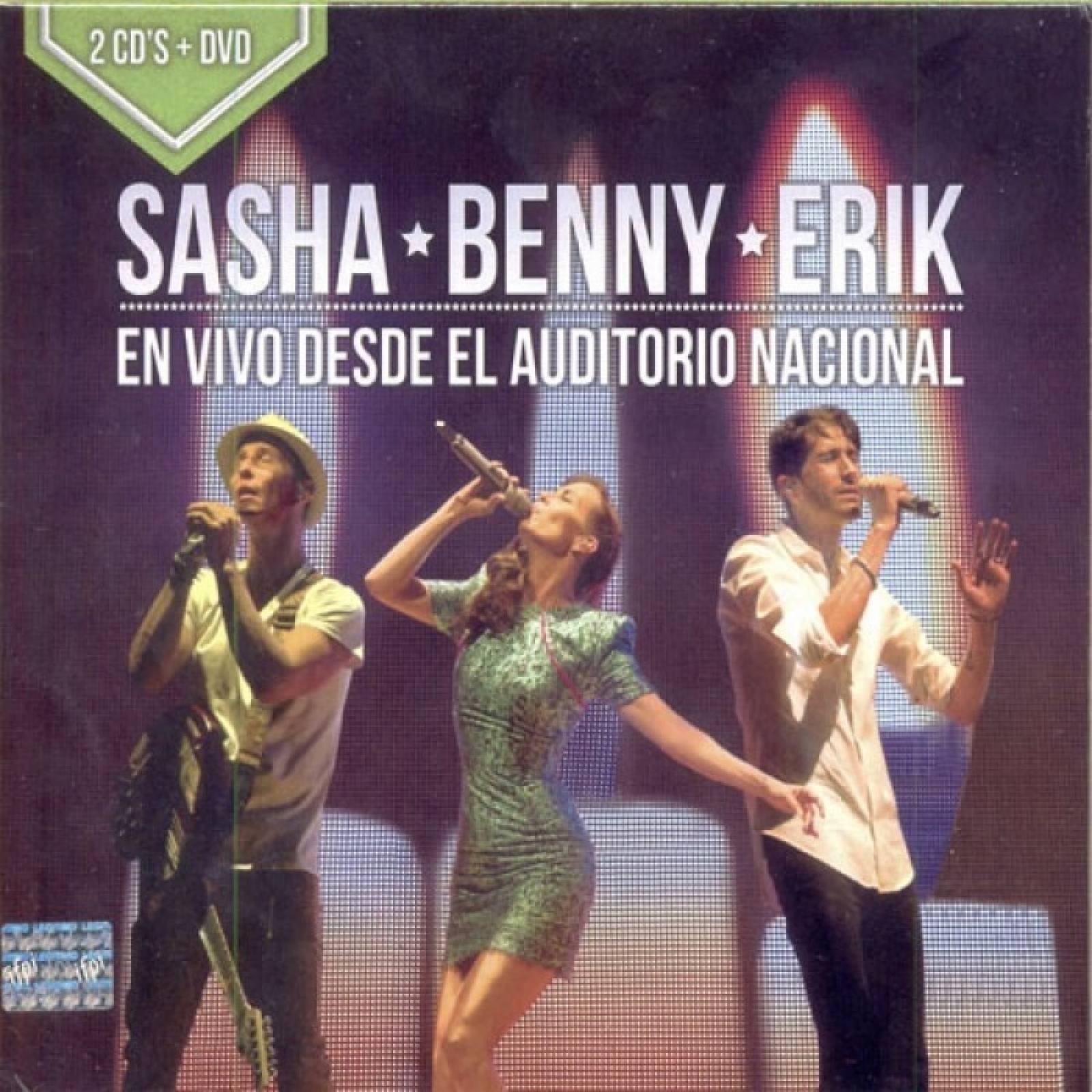 Sasha Benny Erik Desde El Auditorio Nacional 2 Cd + Dvd