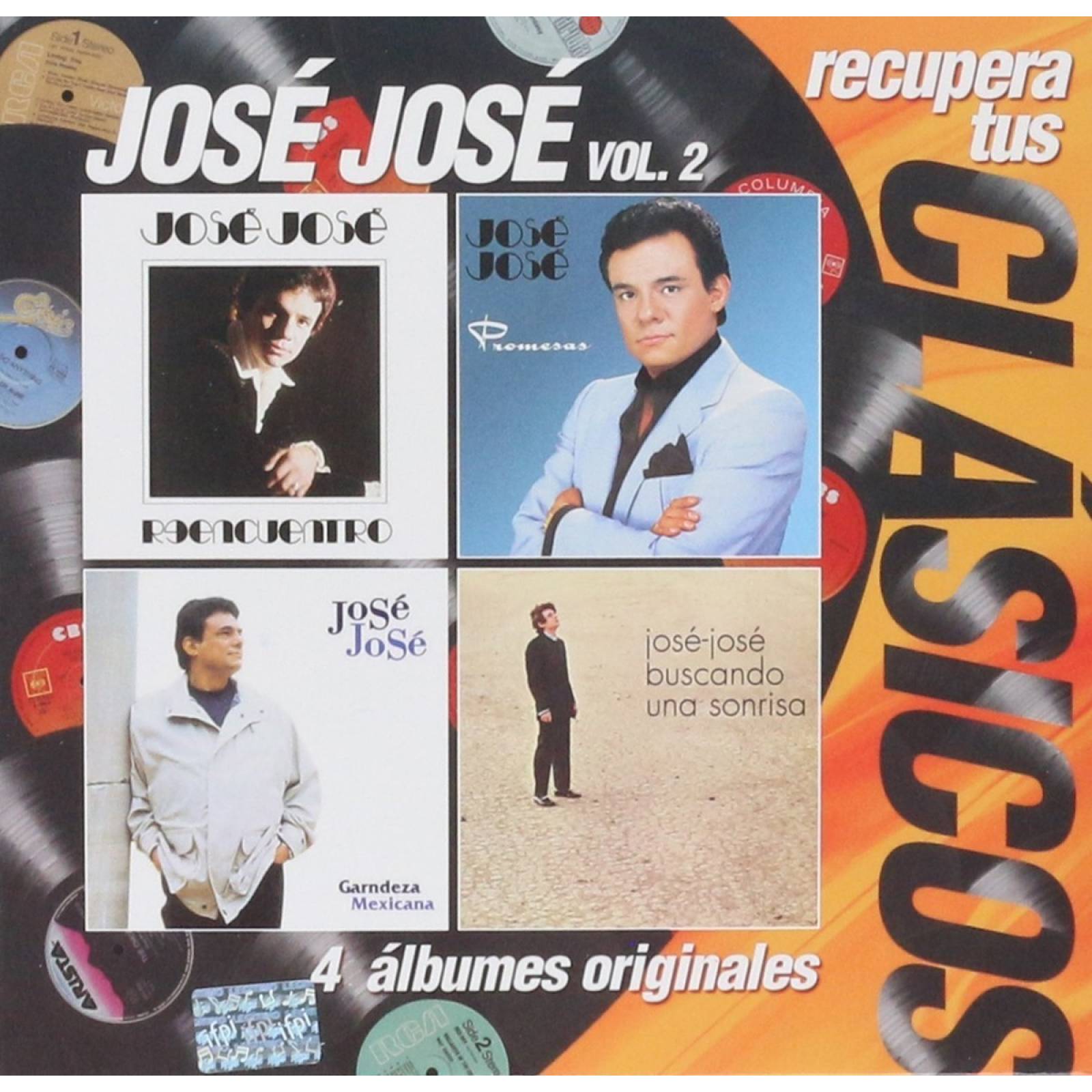 Jose Jose - Recupera Tus Clasicos Volumen 2 - 4 Discos Cd