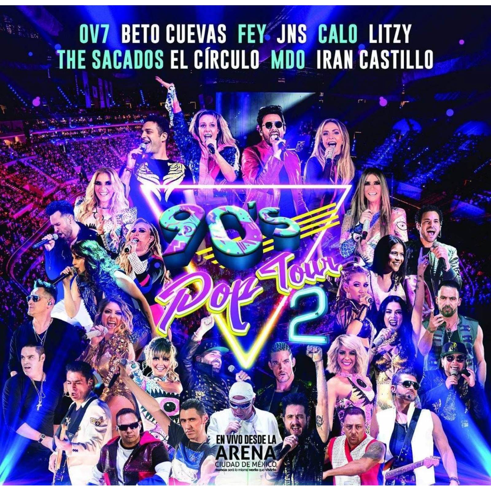 90's Pop Tour - Volumen 2 Ov7 Fey - 2 Cd 's + Dvd - Nuevo