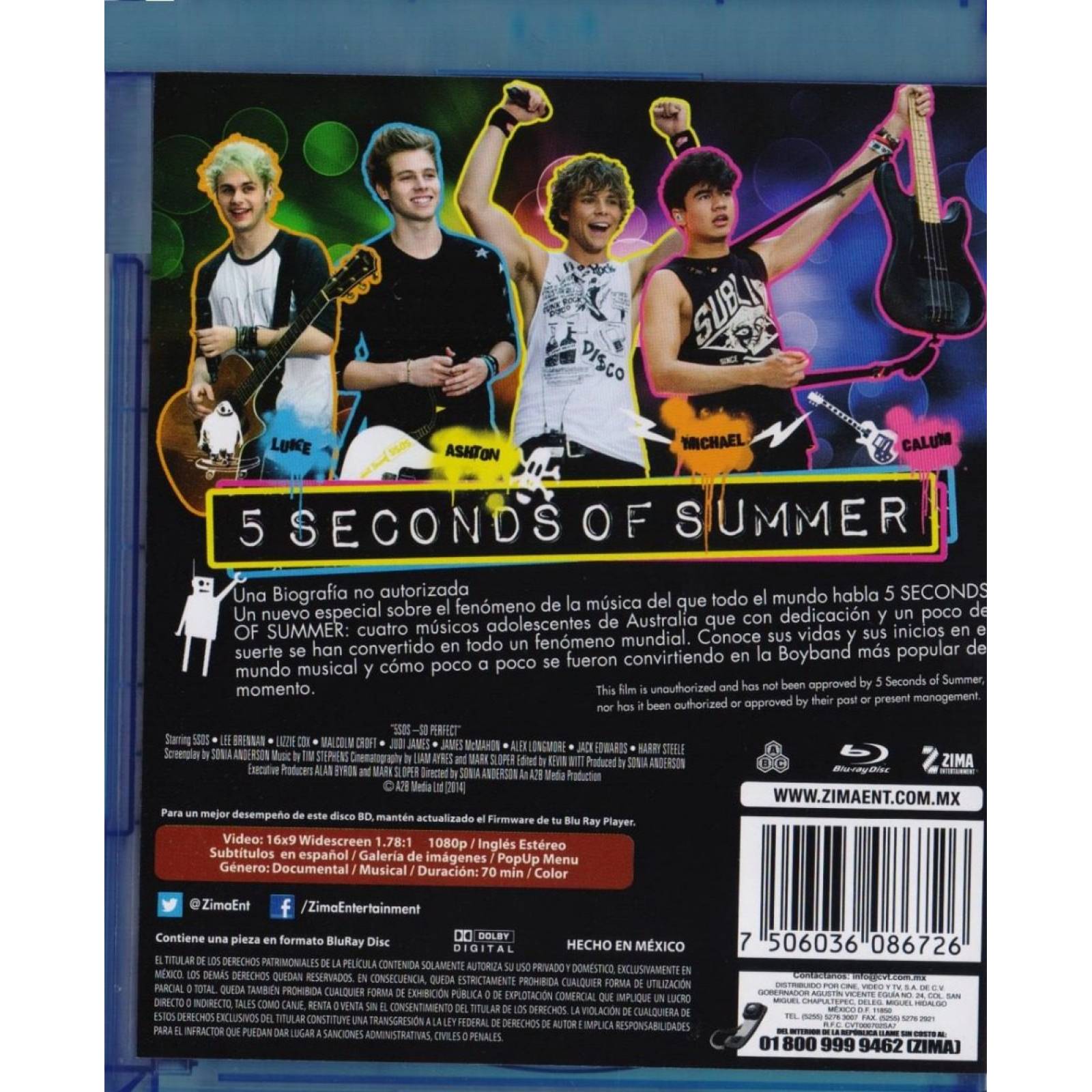 5 Seconds Of Summer So Perfect Documental Blu-ray.