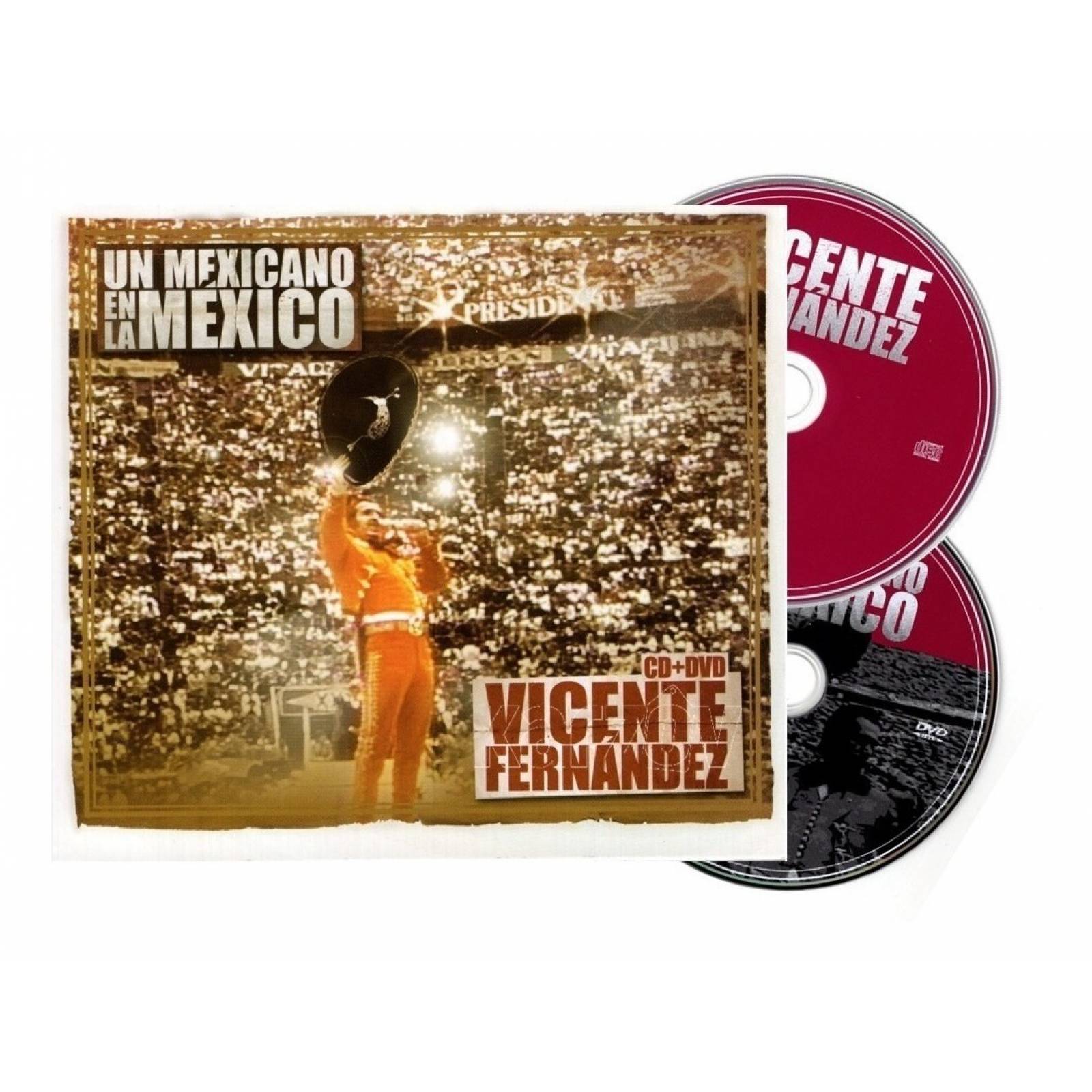 Un Mexicano En La Mexico - Vicente Fernandez - Cd + Dvd